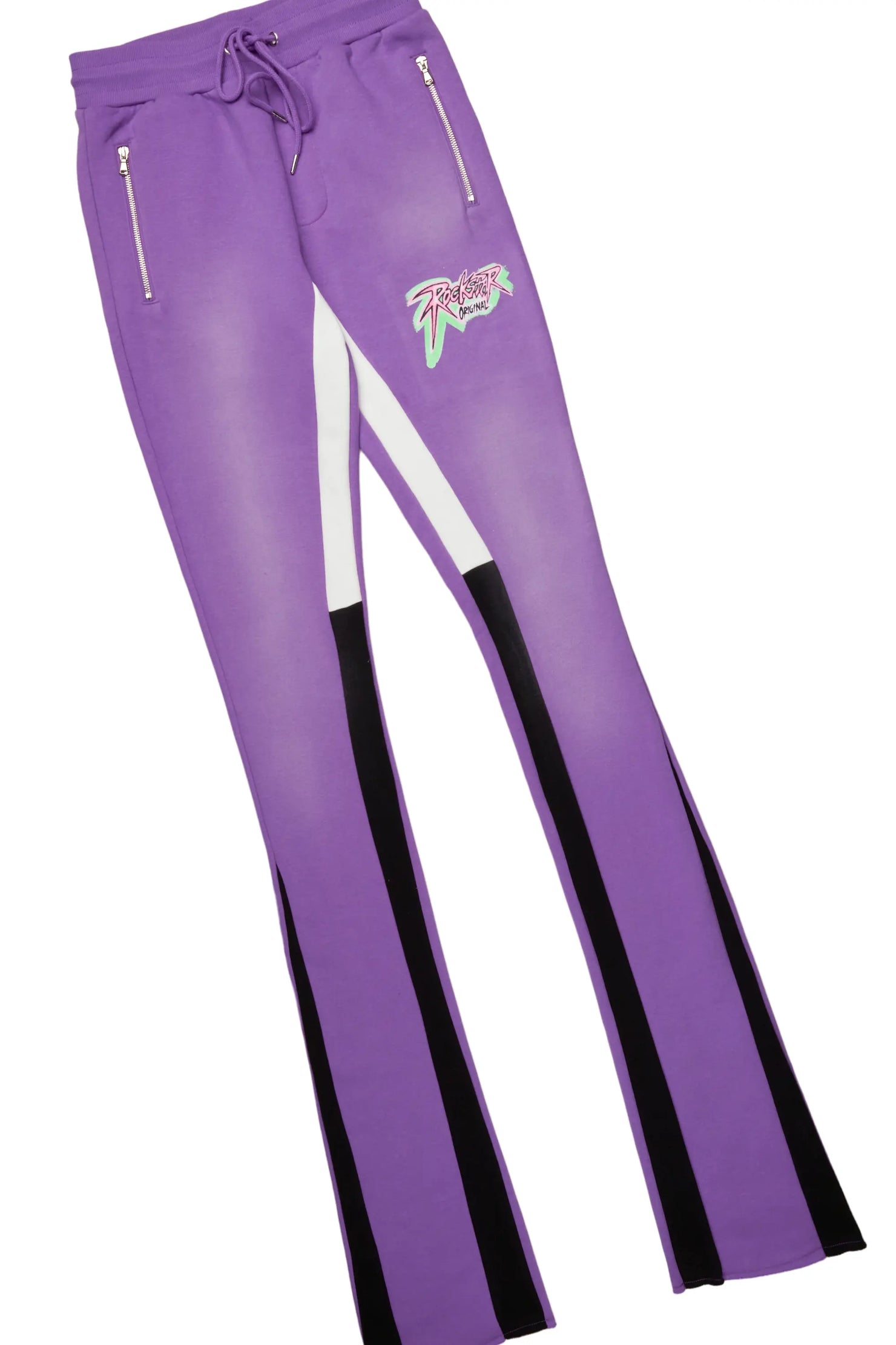 Braindead Purple/White T-Shirt/Super Stacked Track Set