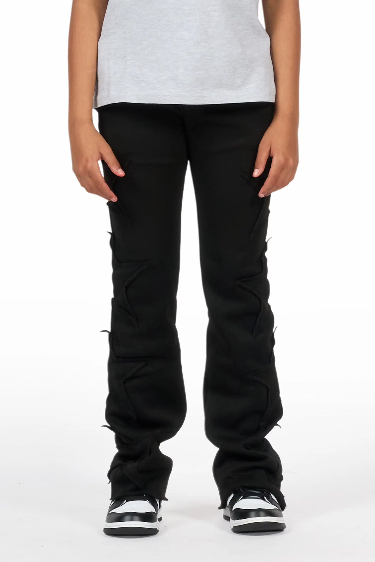 Boys Sinayah Black Baggy Track Pant