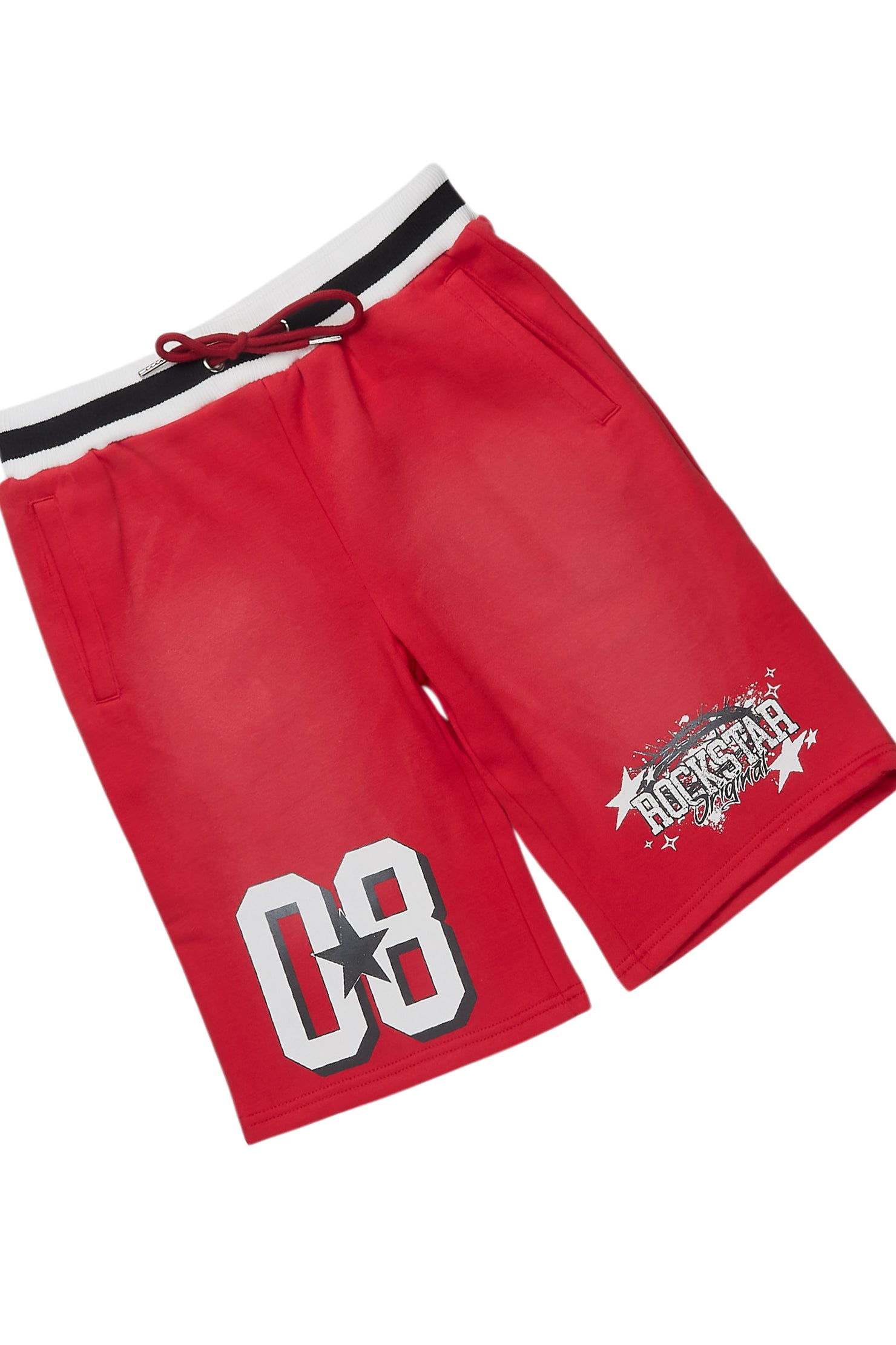 Boys Allstar White/Red T-Shirt Short Set