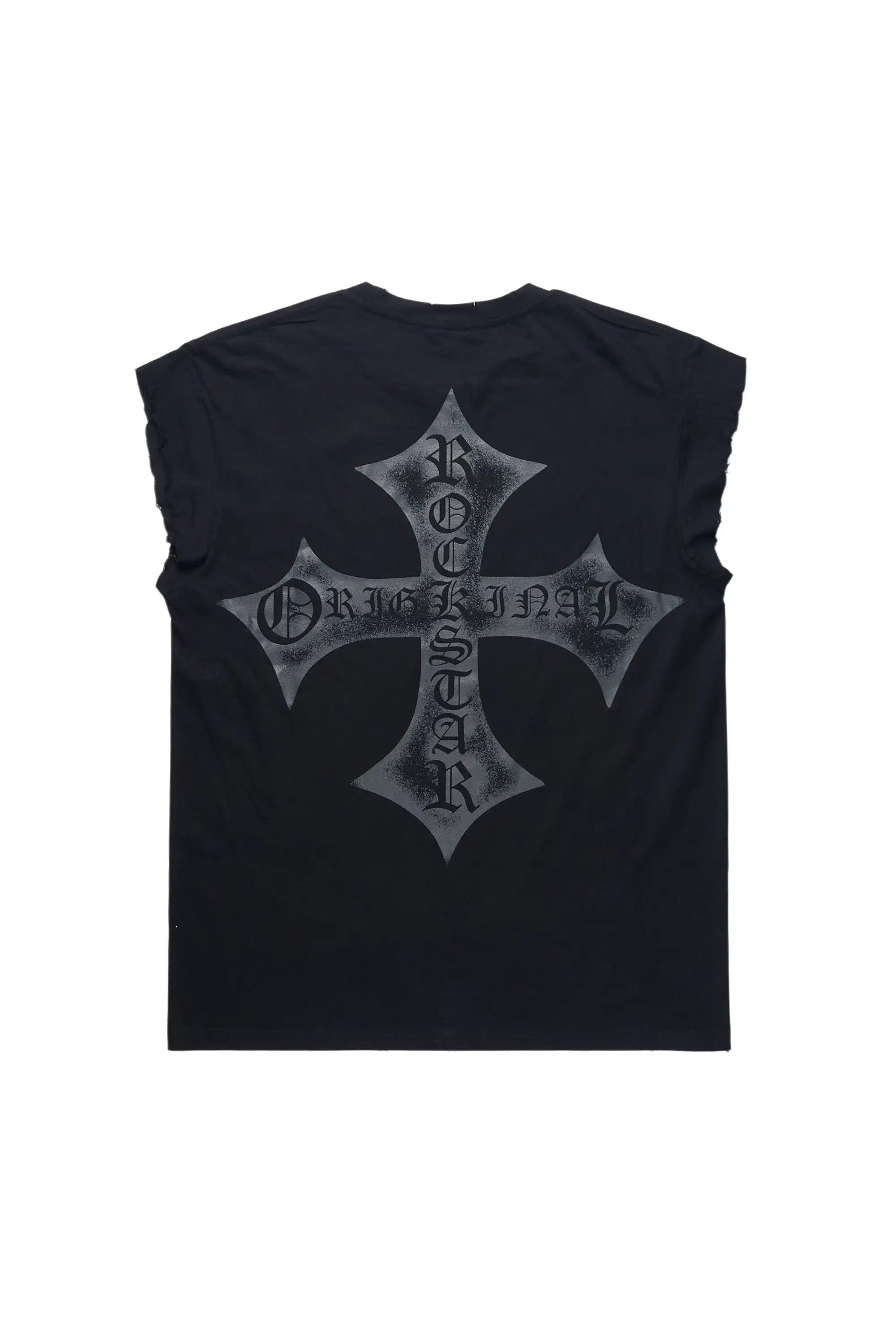 Marizon Black Cut off Tee