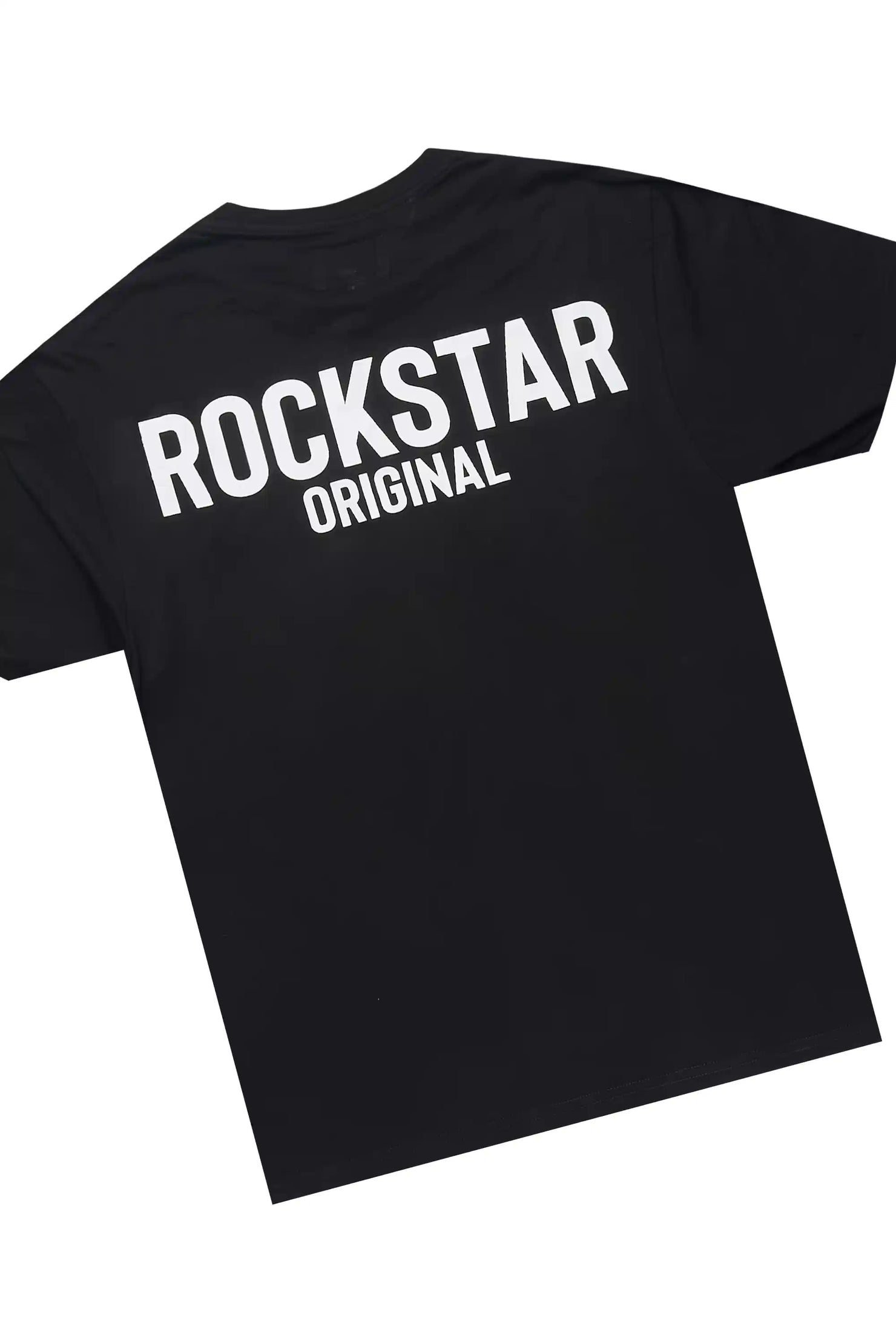 Sana Black/White T-Shirt Cargo Short Set