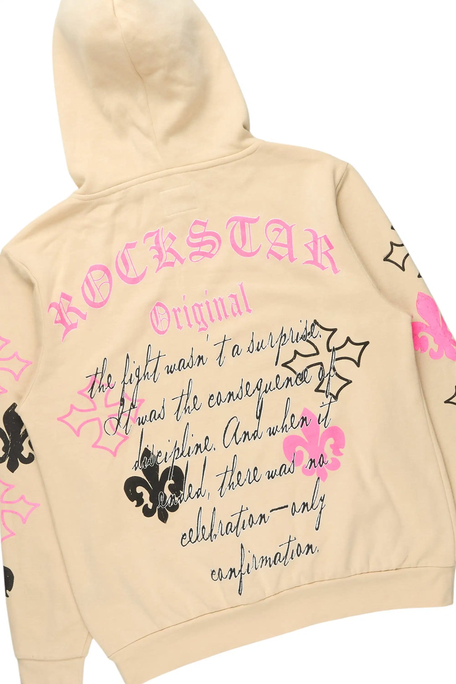 Tieran Beige/Multi Hoodie/Stacked Flare Track Set