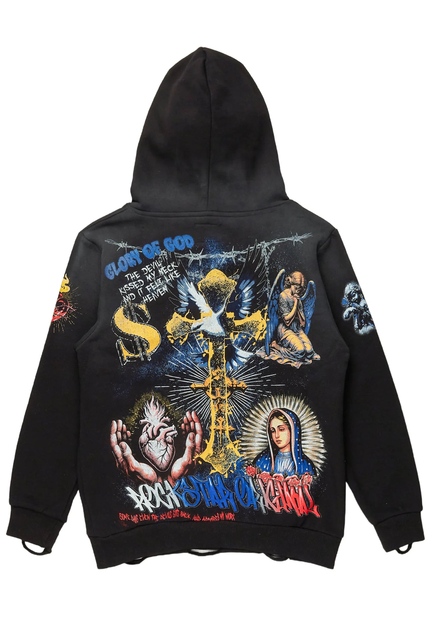 Talisa Black Oversized Hoodie