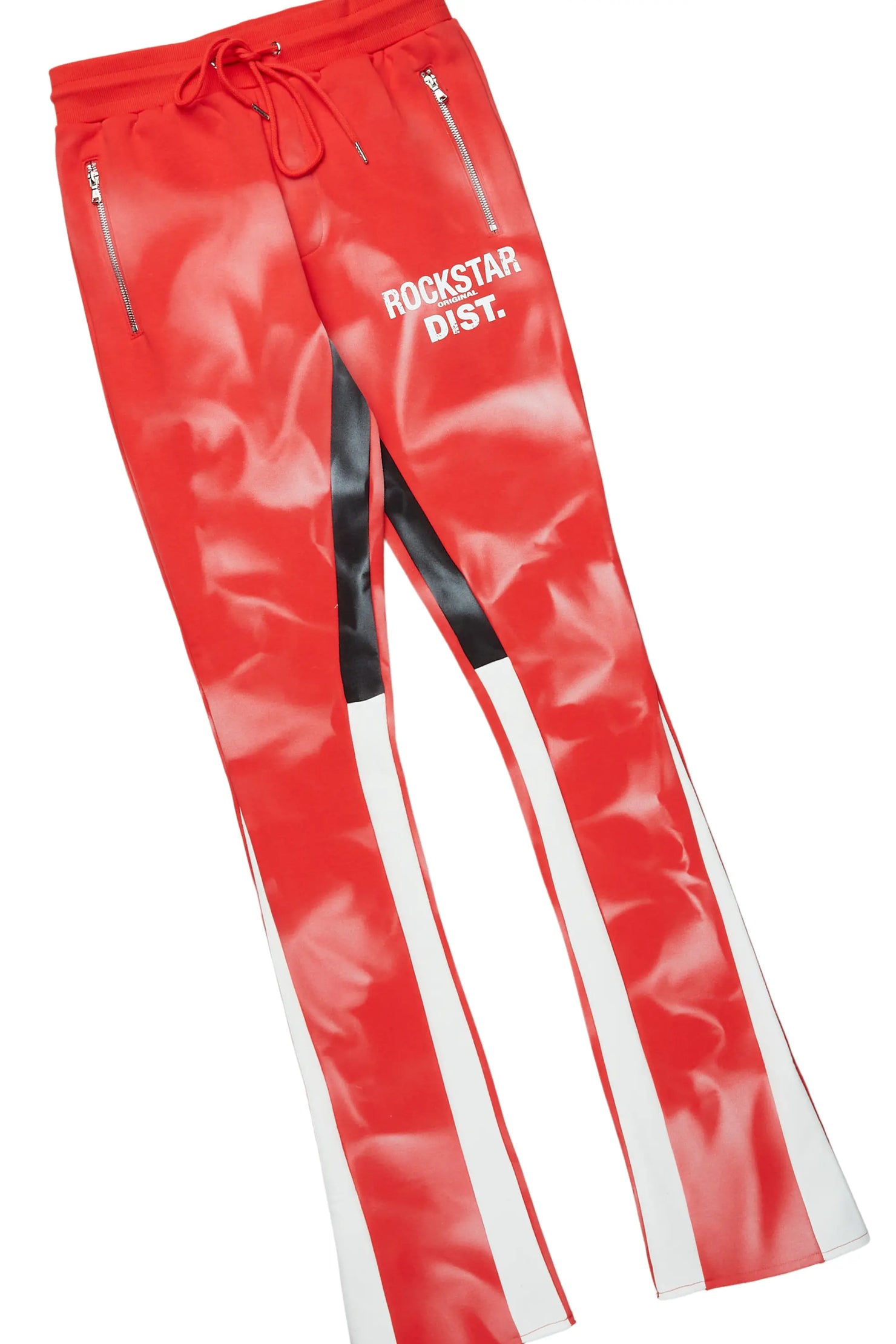 Nelly Red Hoodie Stacked Flare Track Set