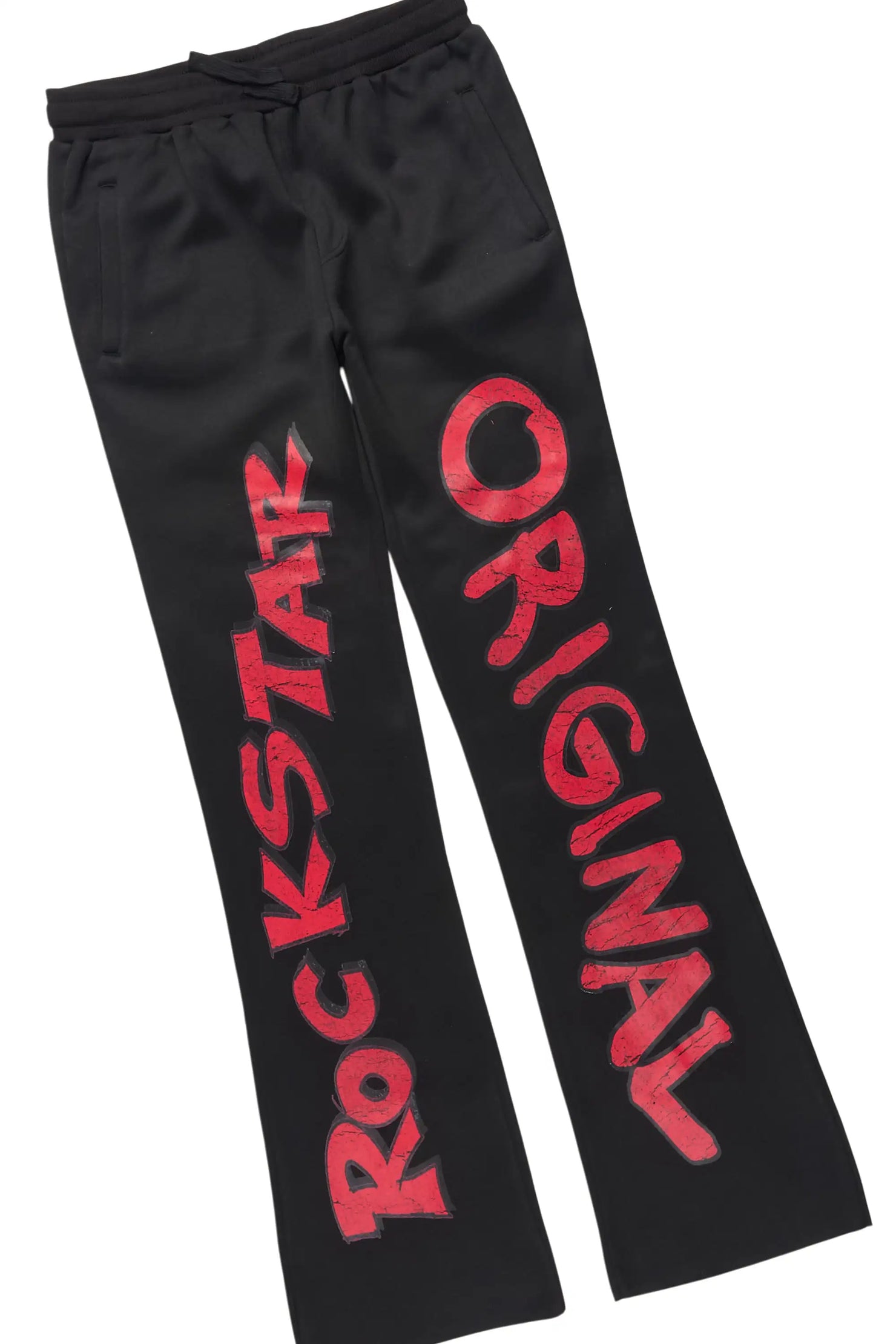 Boys Caevon Black/Red Stacked Track Set