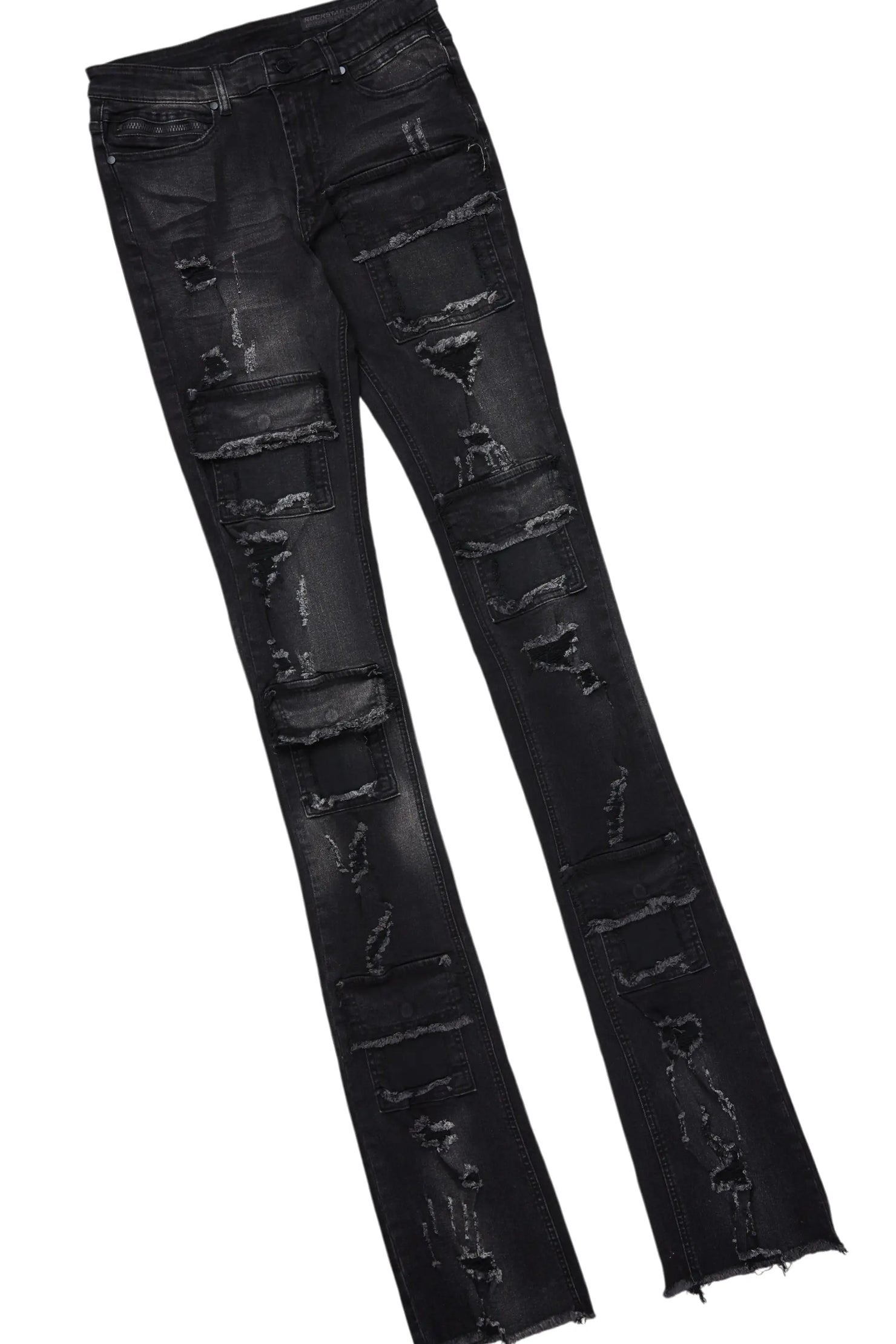 Filip Black Hoodie & Pooja Super Stacked Flare Jean Bundle