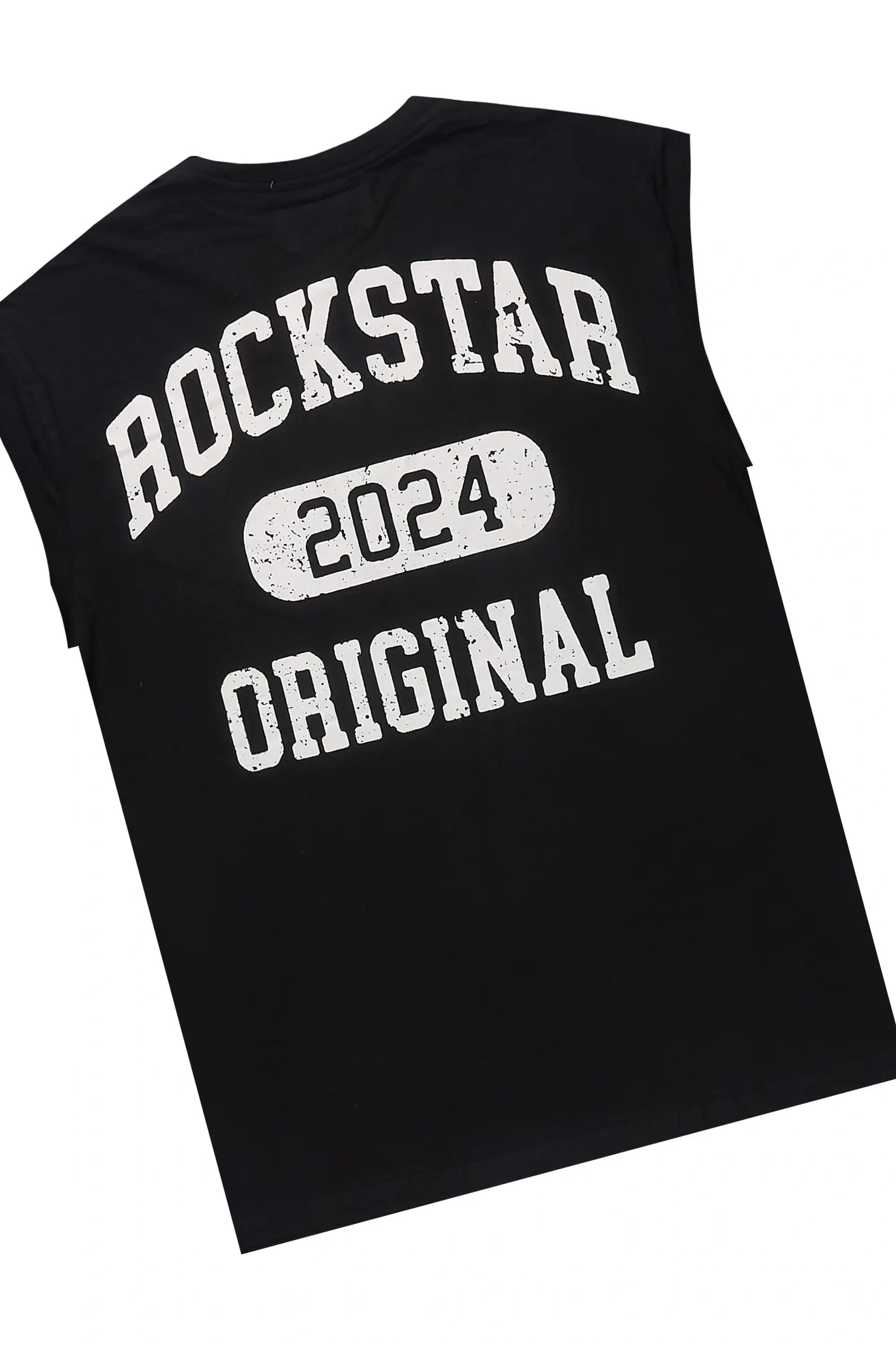 Lex Black Cut Sleeve T-Shirt/Short Set