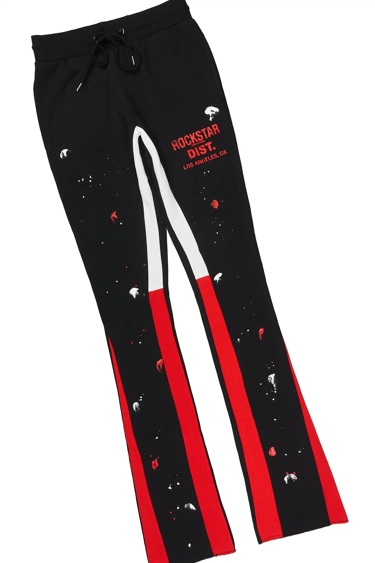 Scottie White/Black T-Shirt/Stacked Flare Track Pant Set