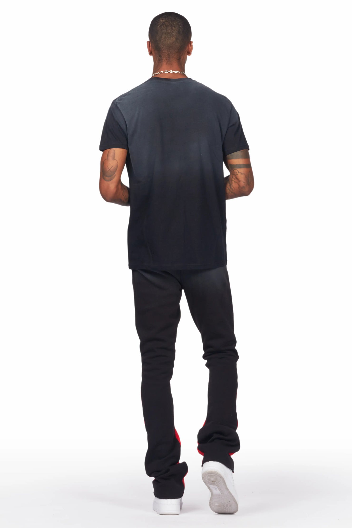 Grady Black T-Shirt/Stacked Flare Track Set