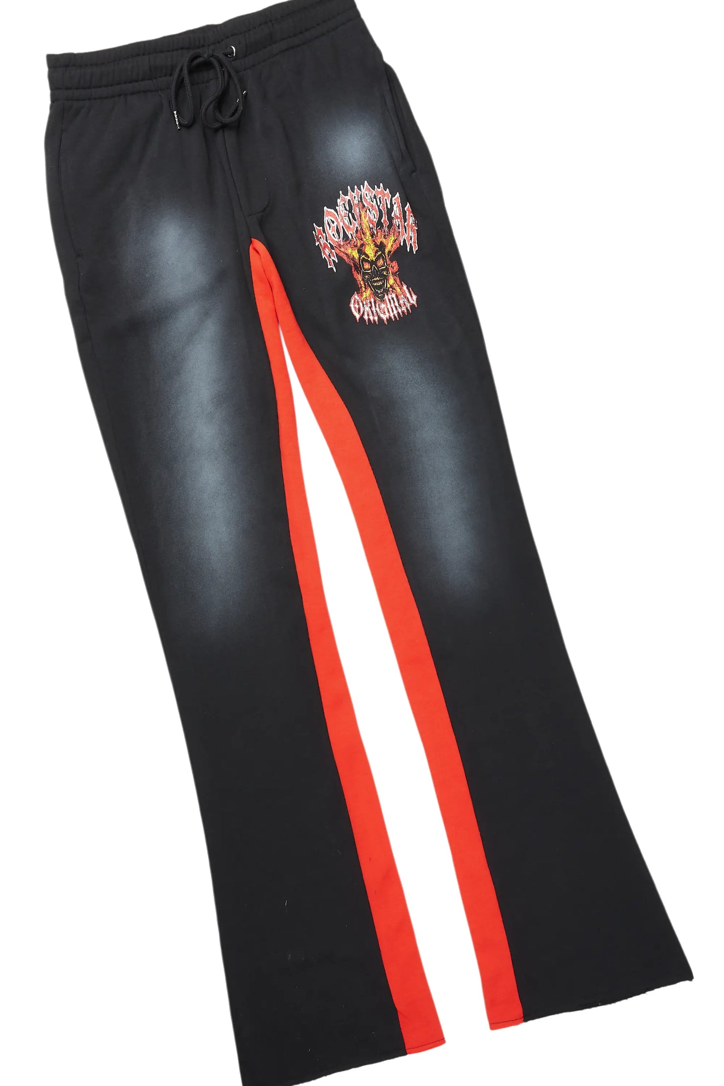 HDStar Black/Red Hoodie/Baggy Track Pant Set