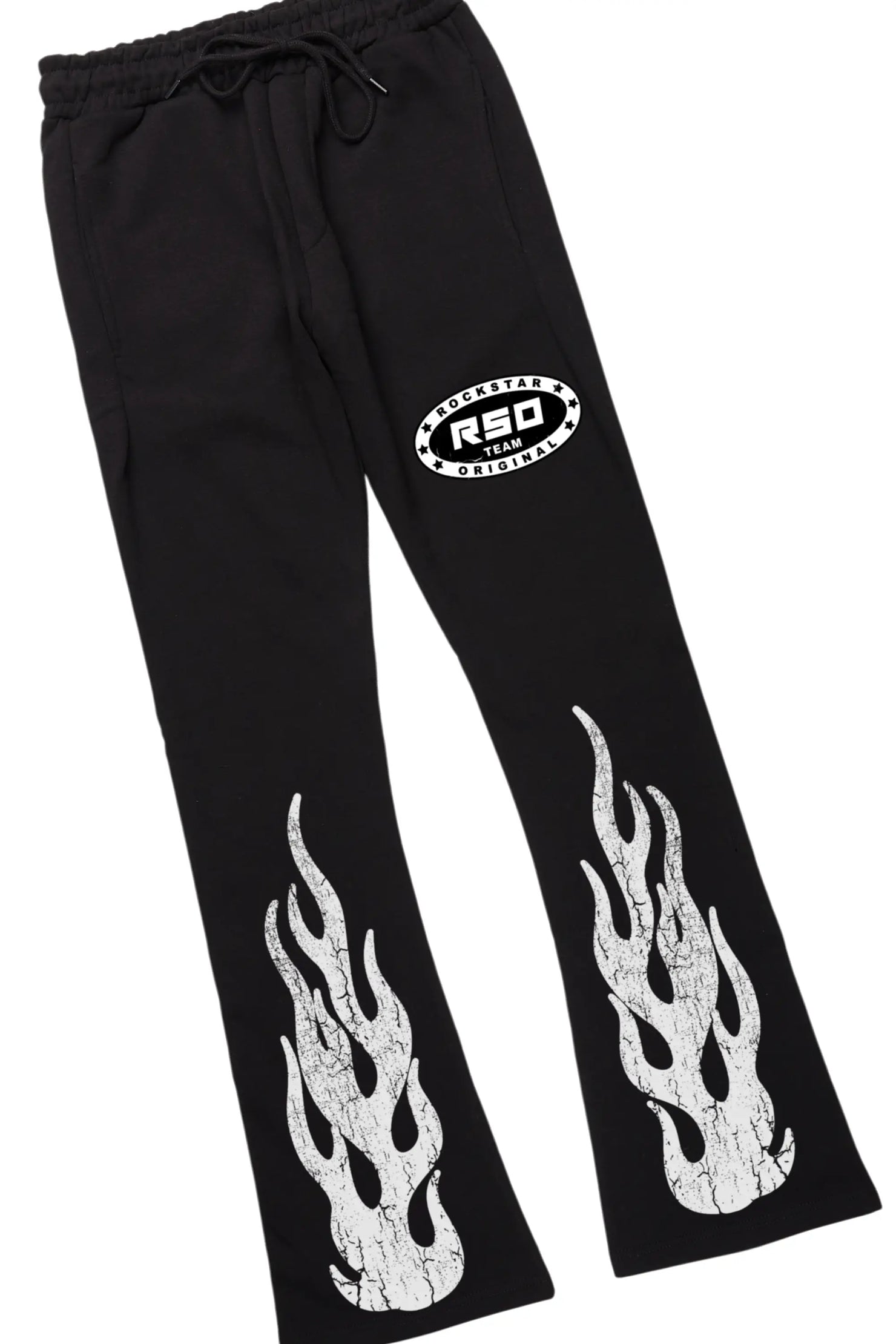 Amos Black/White T-Shirt/Stacked Flare Track Set