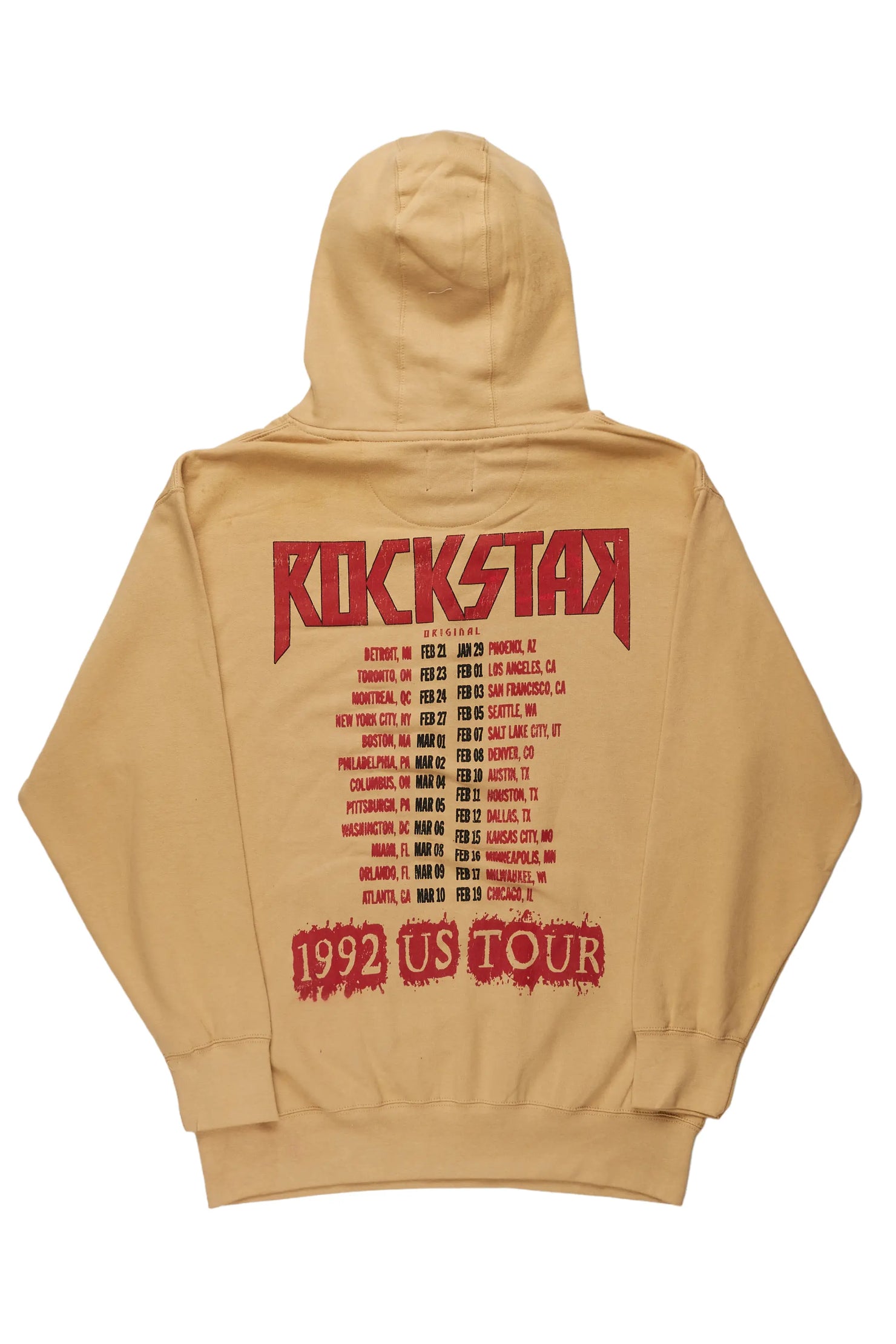 Sabbath Beige Graphic Printed Hoodie