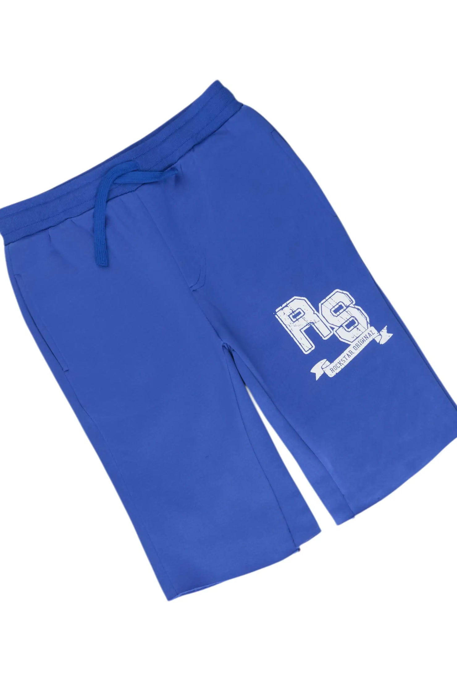 Boys Alik Royal Blue Hooded Fleece Short Set