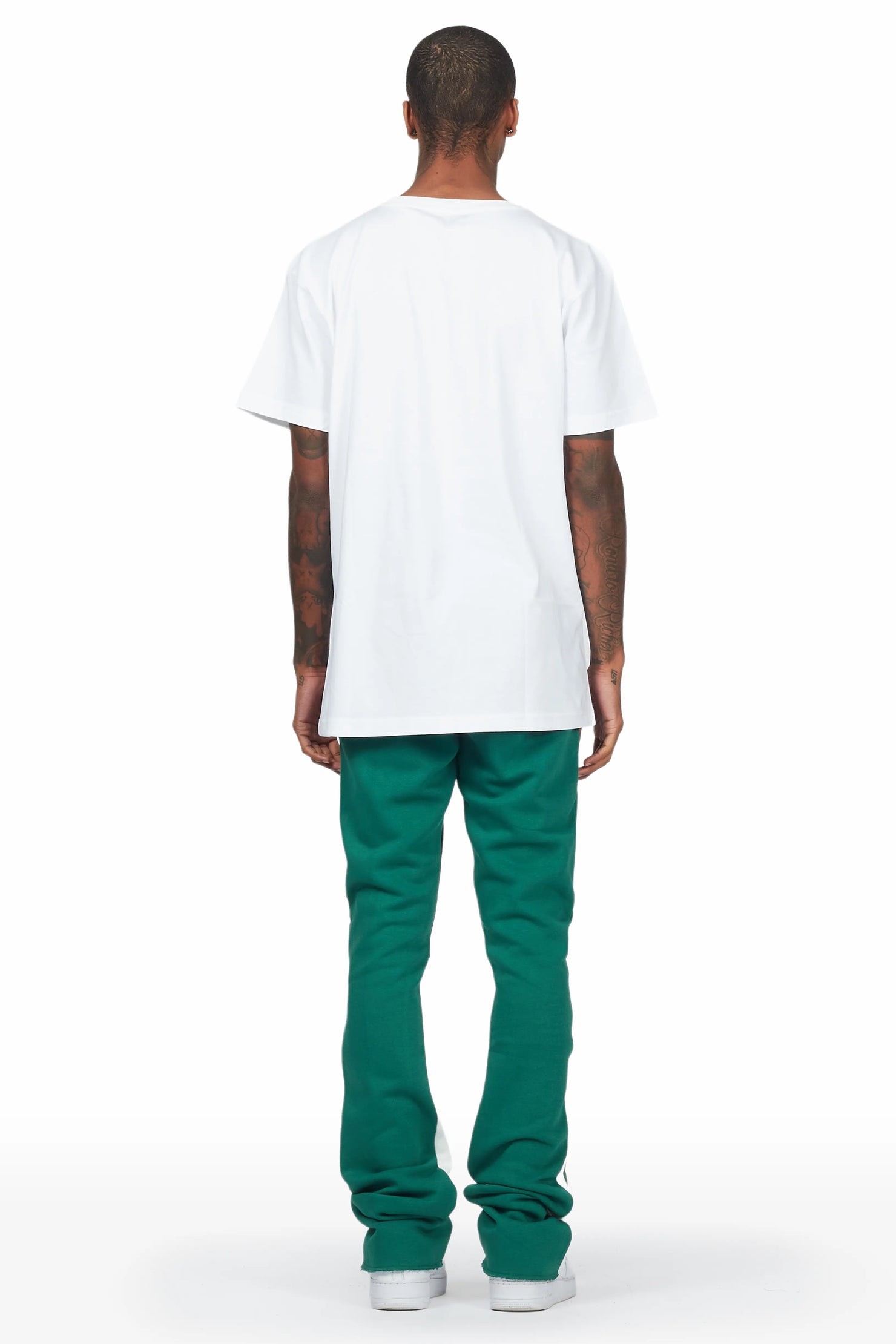 Kalibre White/Green T-Shirt Stacked Flare Track Set