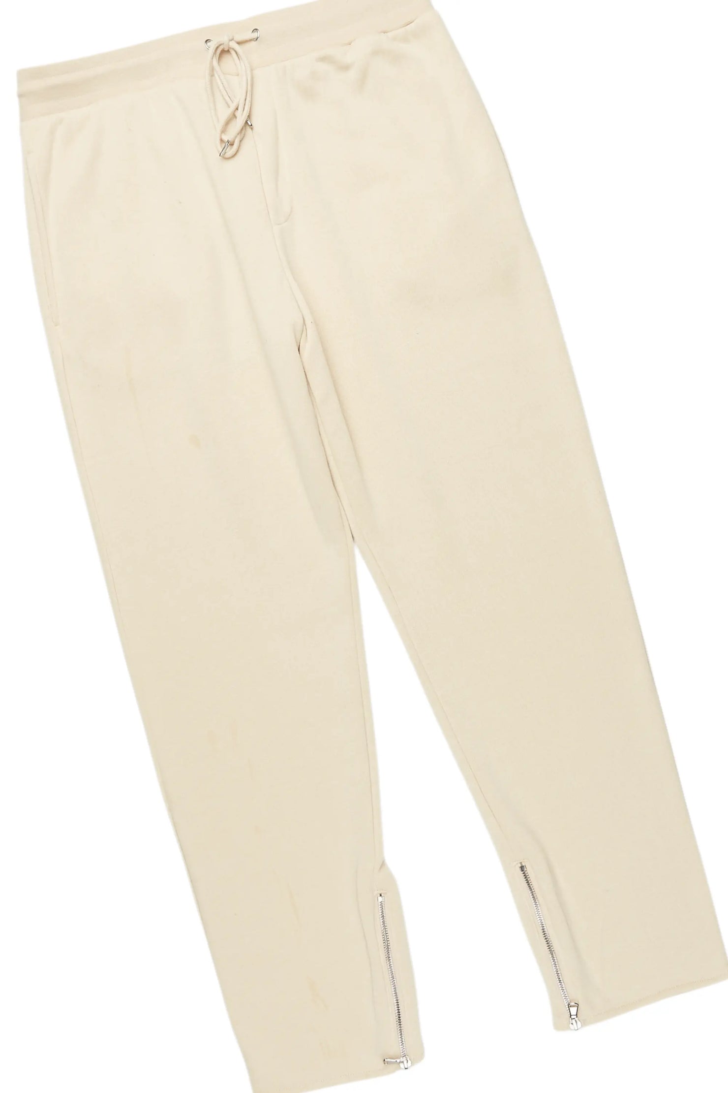 Basic Beige Hoodie/Slim Fit Track Set