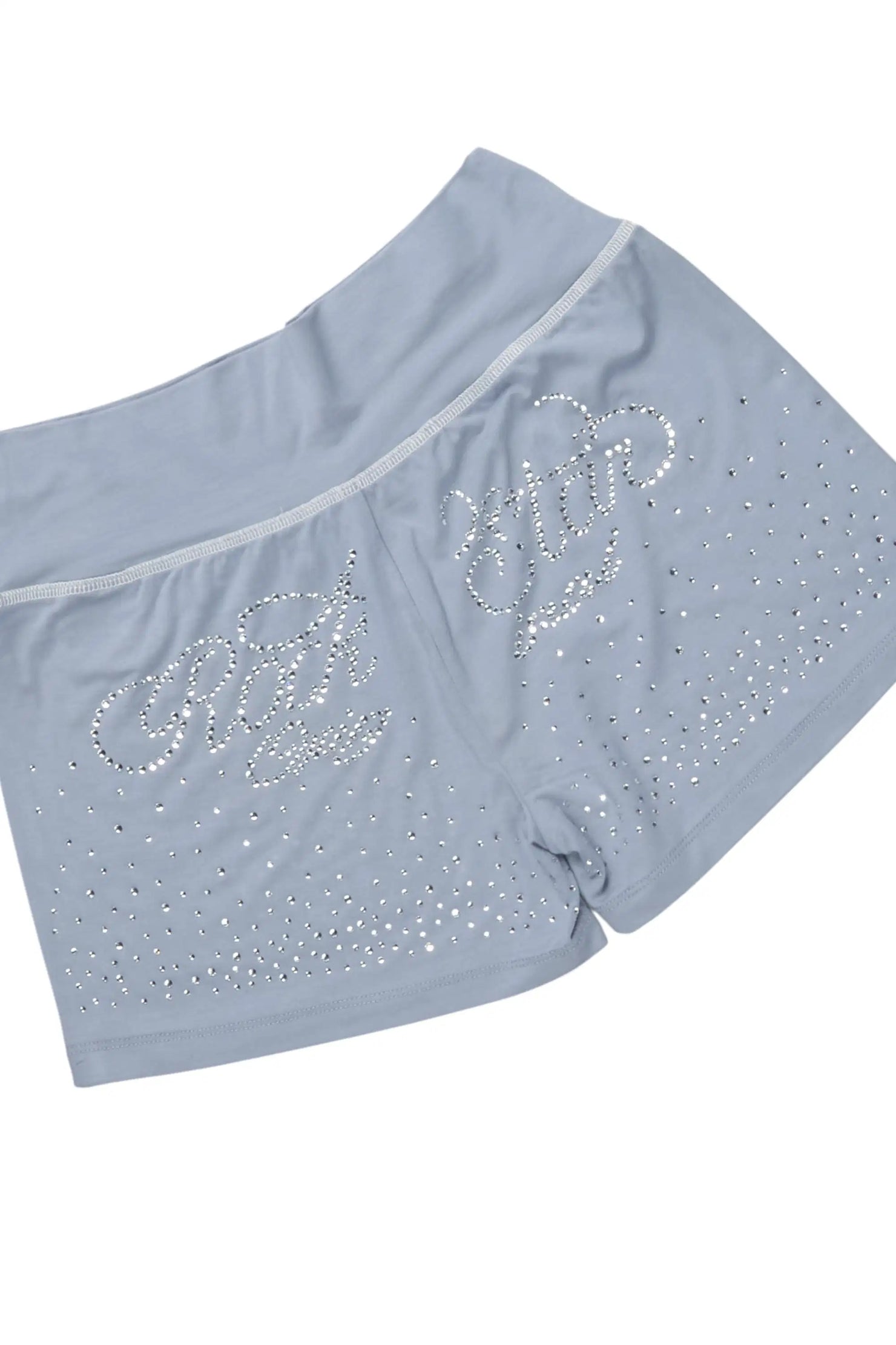 Joella Grey Rhinestone Short Set