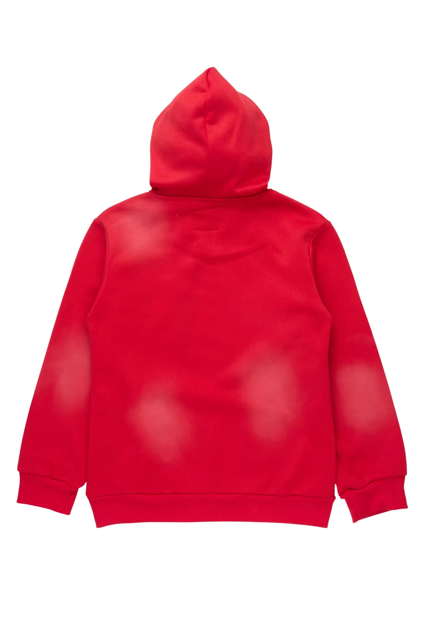Girls Danika Red/Grey Graphic Hoodie with Patch