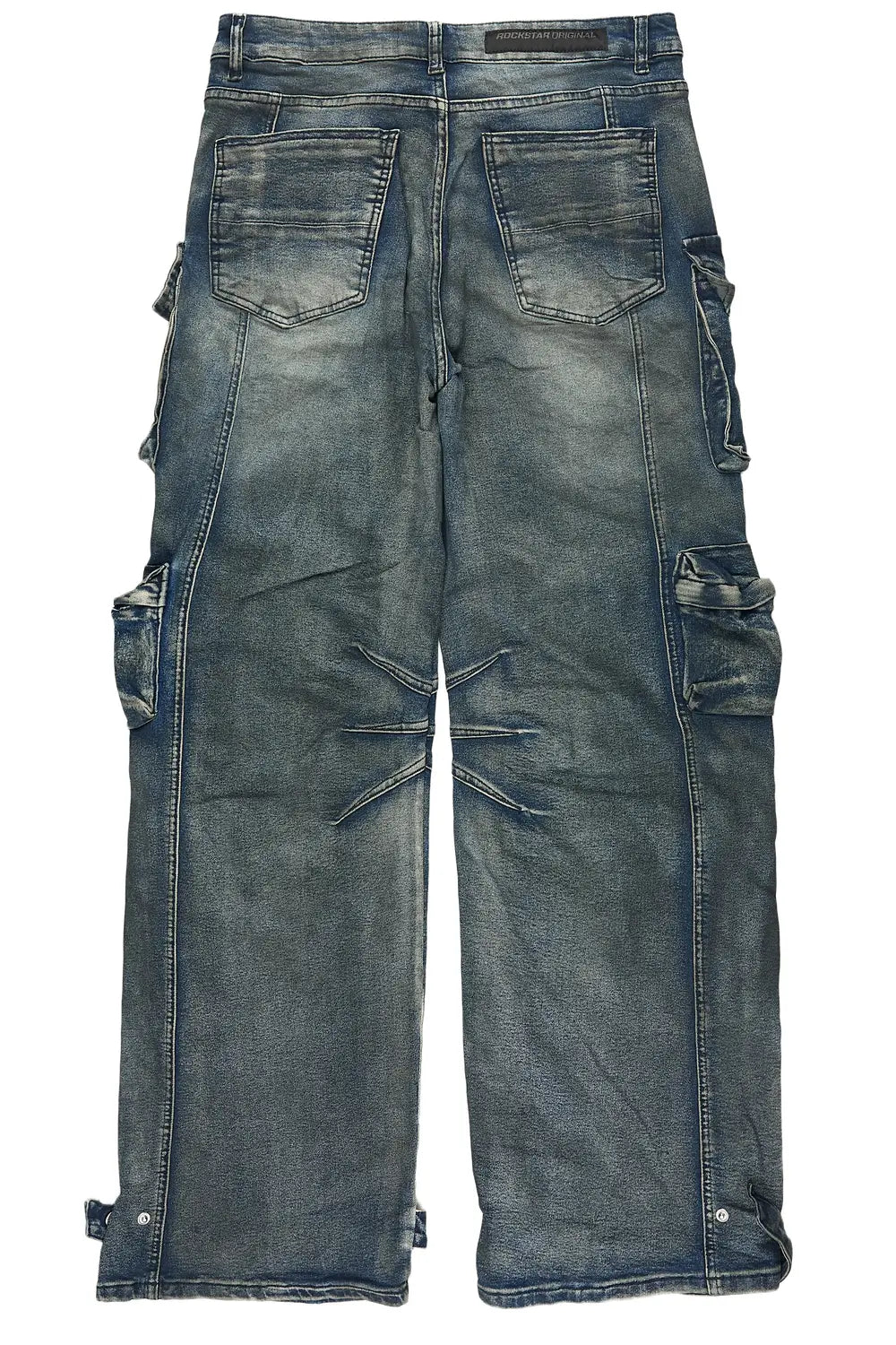 Mahesh Dark Blue Baggy Cargo Jean