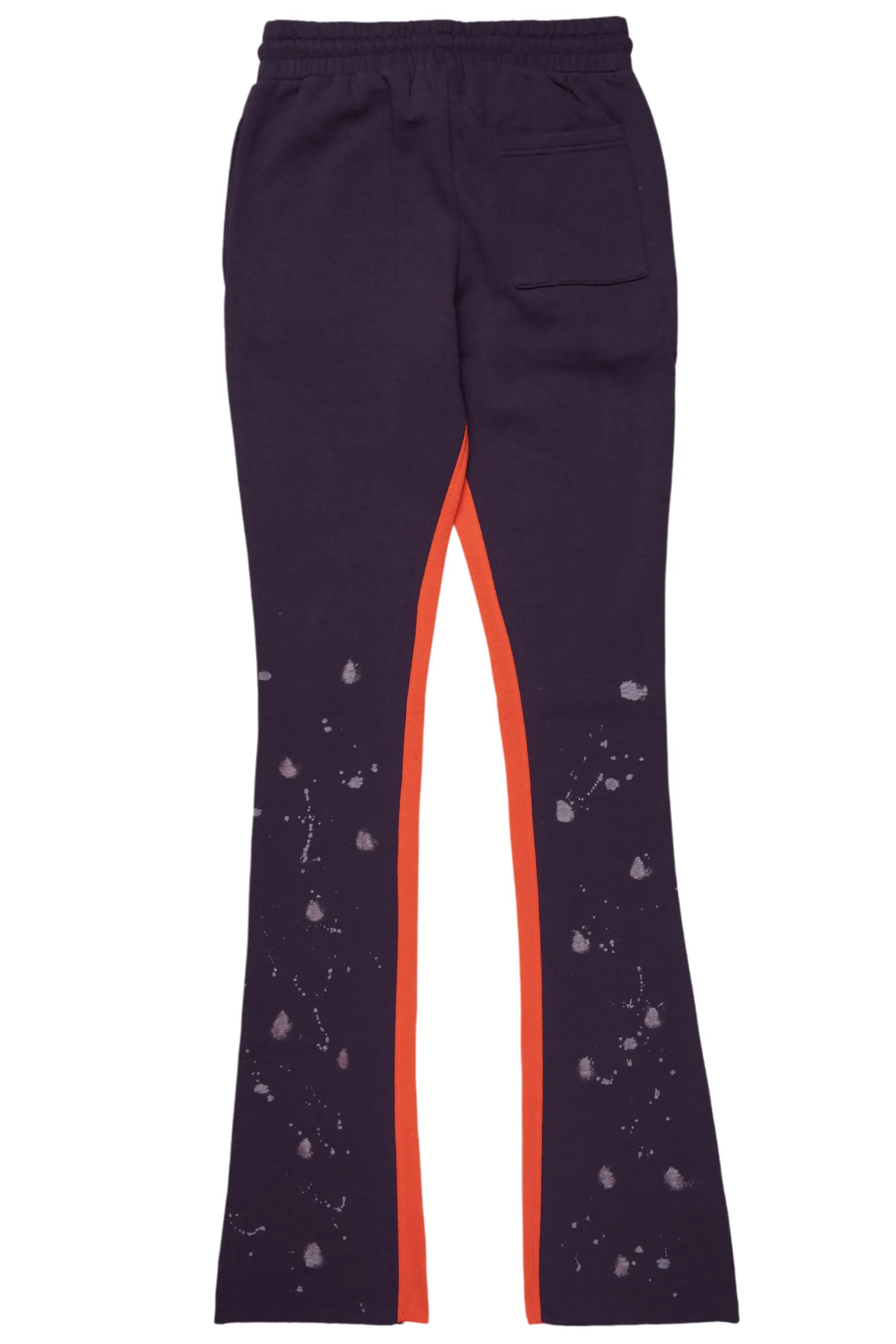 Uko Purple Patchwork Stacked Flare Track Pant