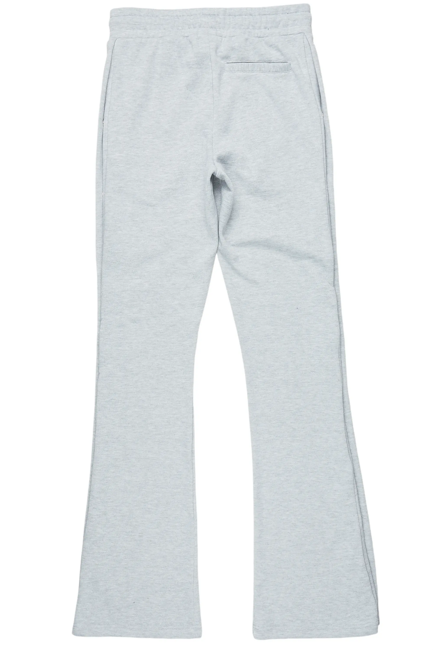 Alpine Heather Grey Baggy Snap Button Pant