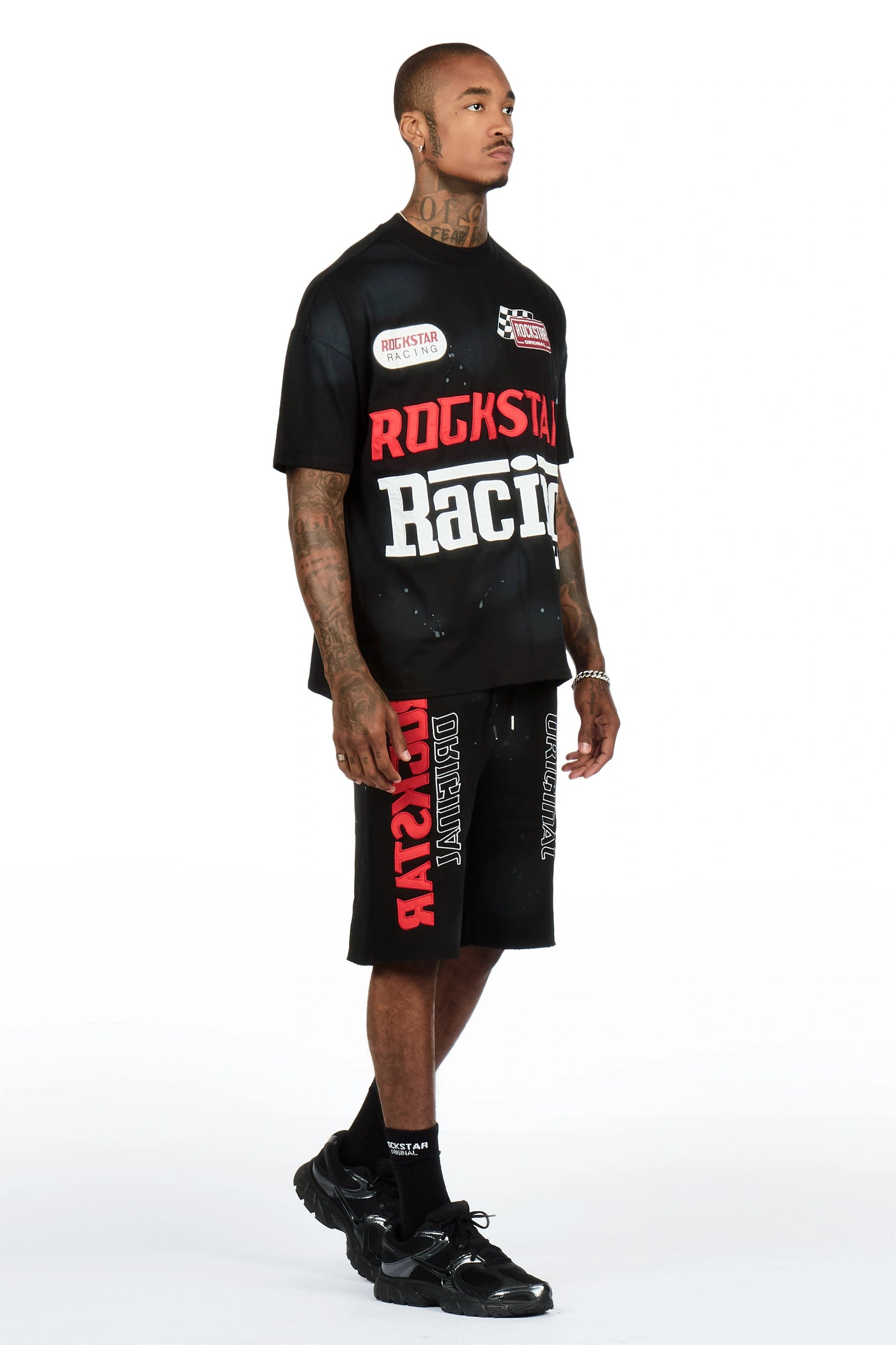 Spiller Black T-Shirt/Short Set
