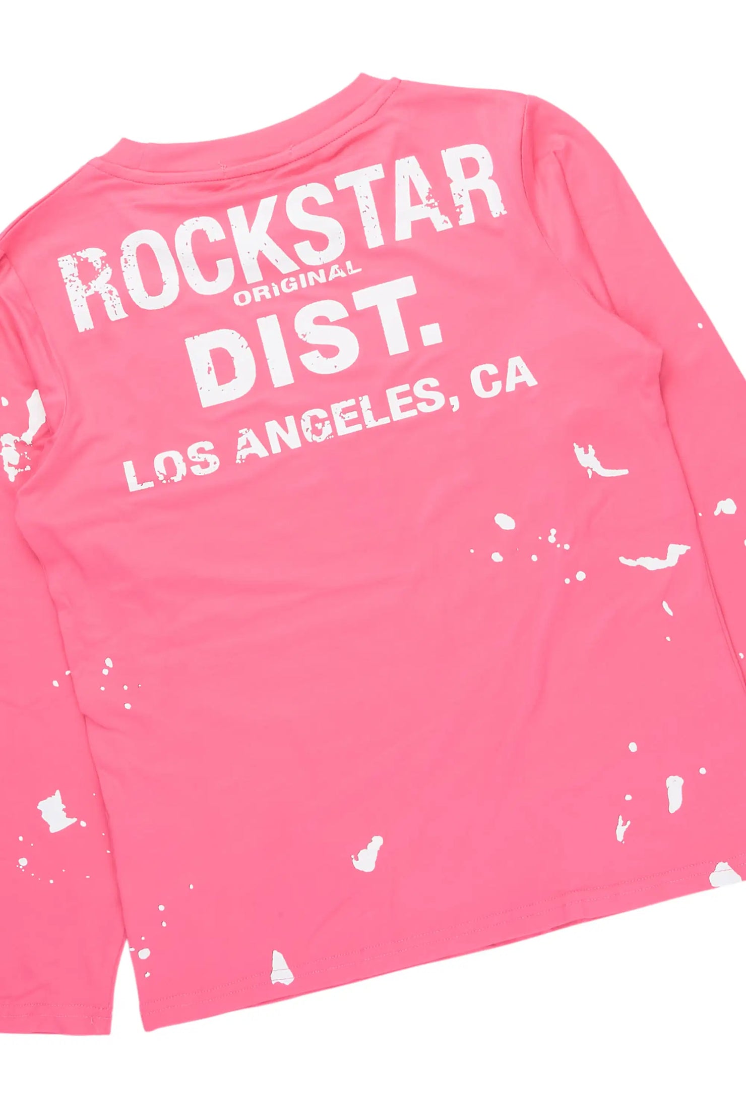 Girls Living For It Pink Long Sleeve Lounge Set