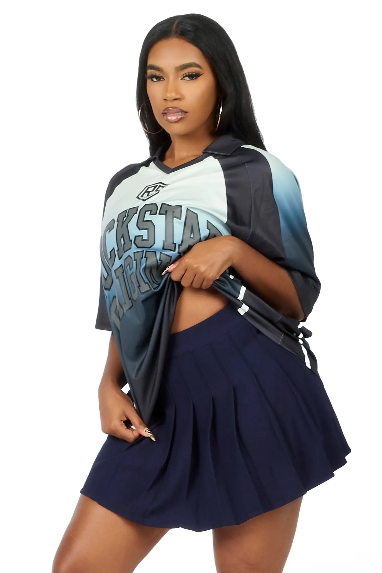 Jaiyaa Black Graphic Jersey