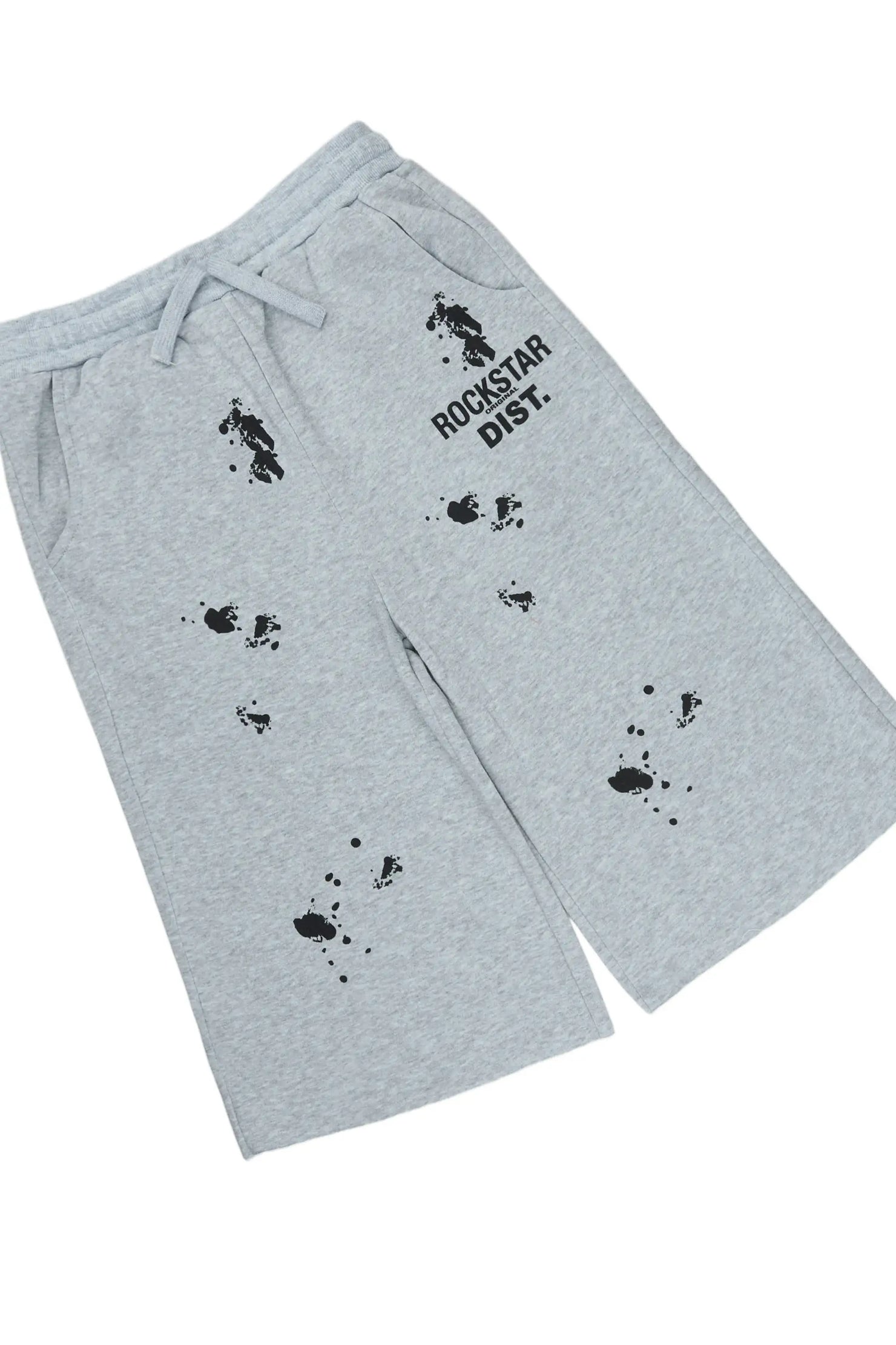Boys Raffer Heather Grey/Heather Grey T-Shirt Jort Set