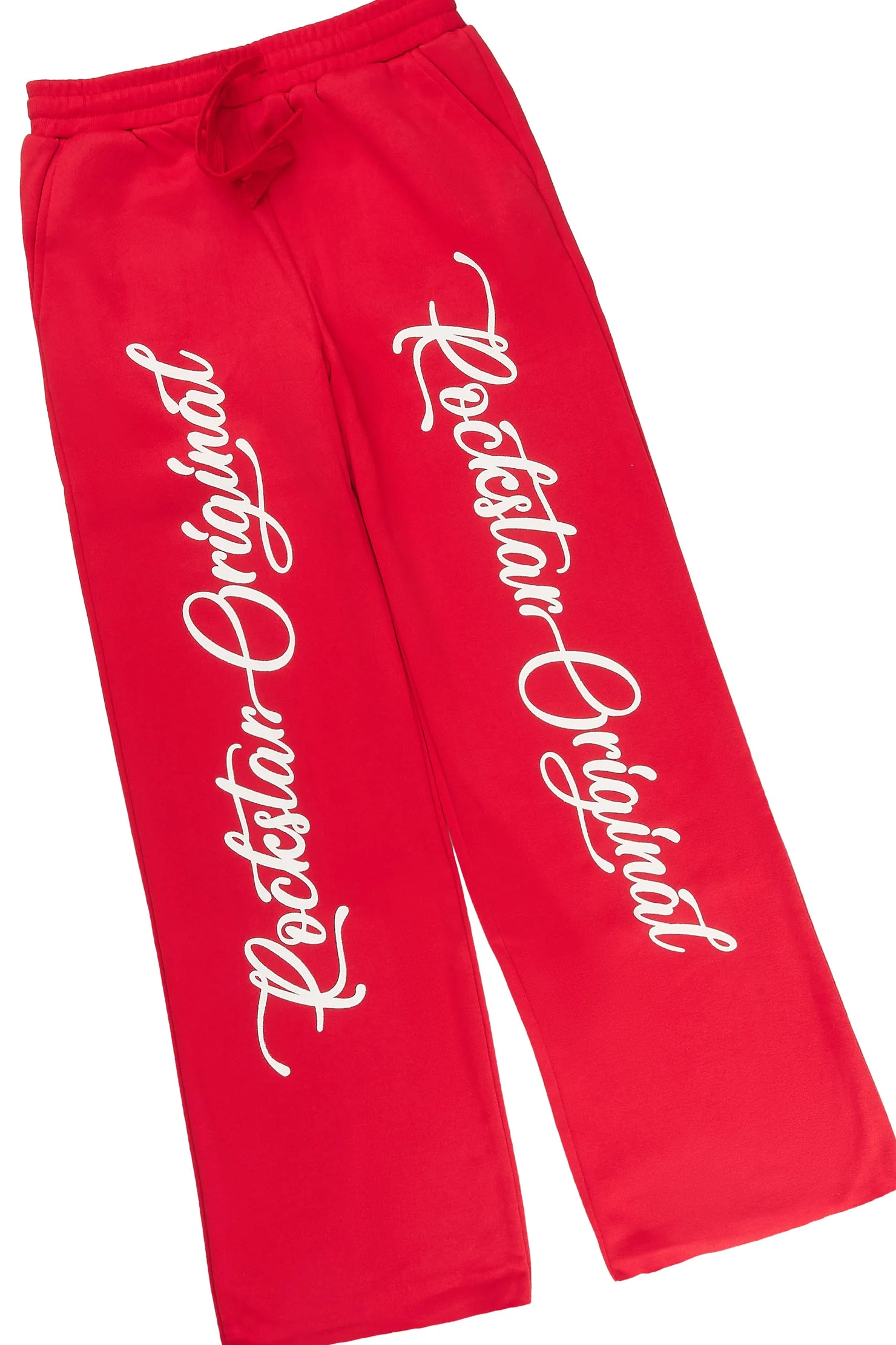 Boys Hanif Red/White Zip Up Hoodie Relaxed Pant Track Set