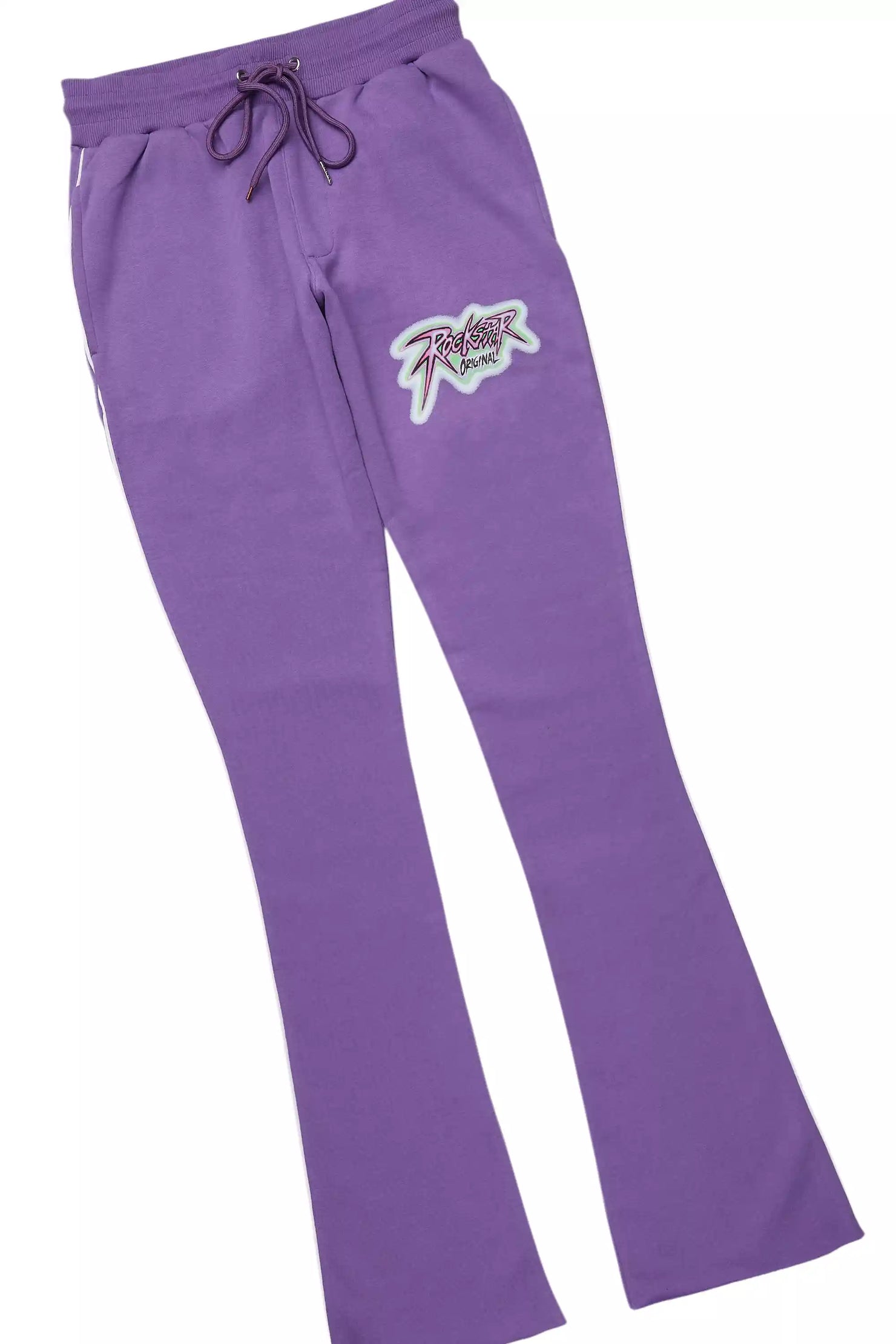 Braindead Purple/White T-Shirt/Stacked Track Set