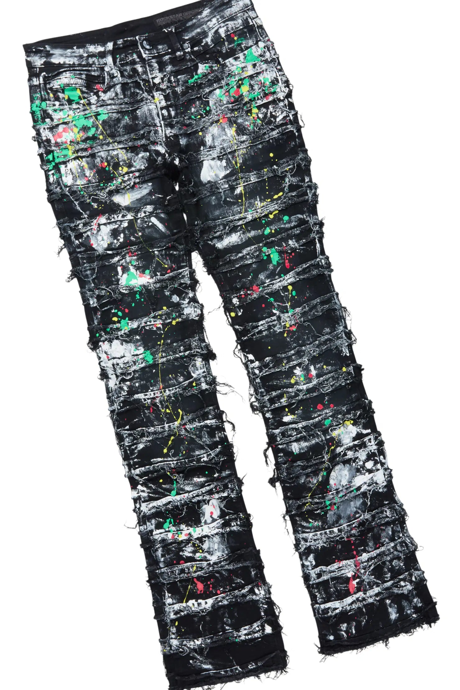 Tarl Black/Black Hoodie/Stacked Flare Jean Set