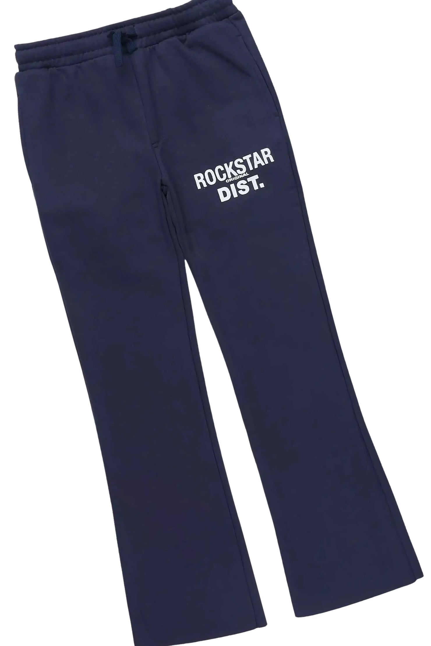 Boys Casspine White/Navy T-Shirt Pant Set