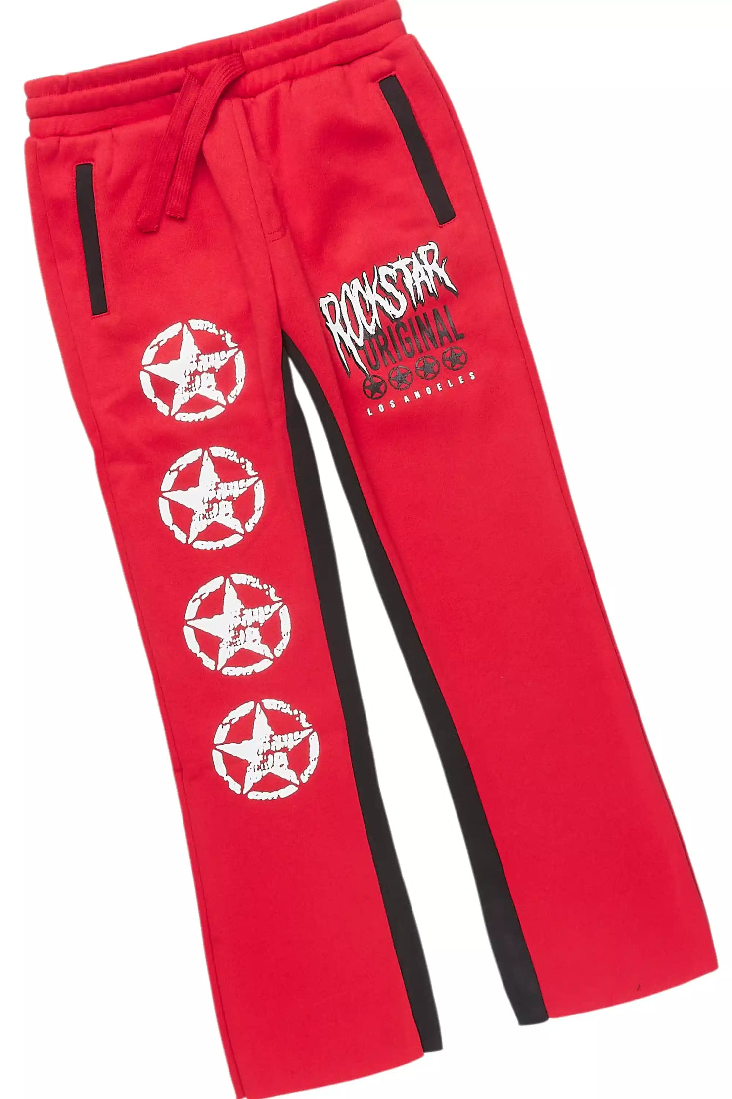 Boys Wizzurd Red T-Shirt/Stacked Flare Pant Set