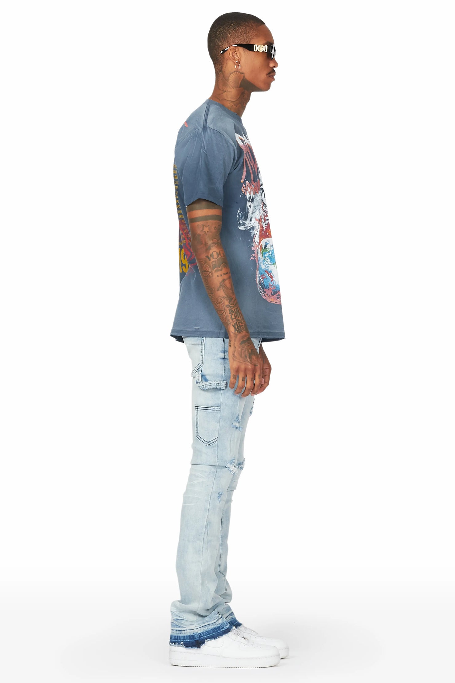 Zaylor Light Blue Super Stacked Jean