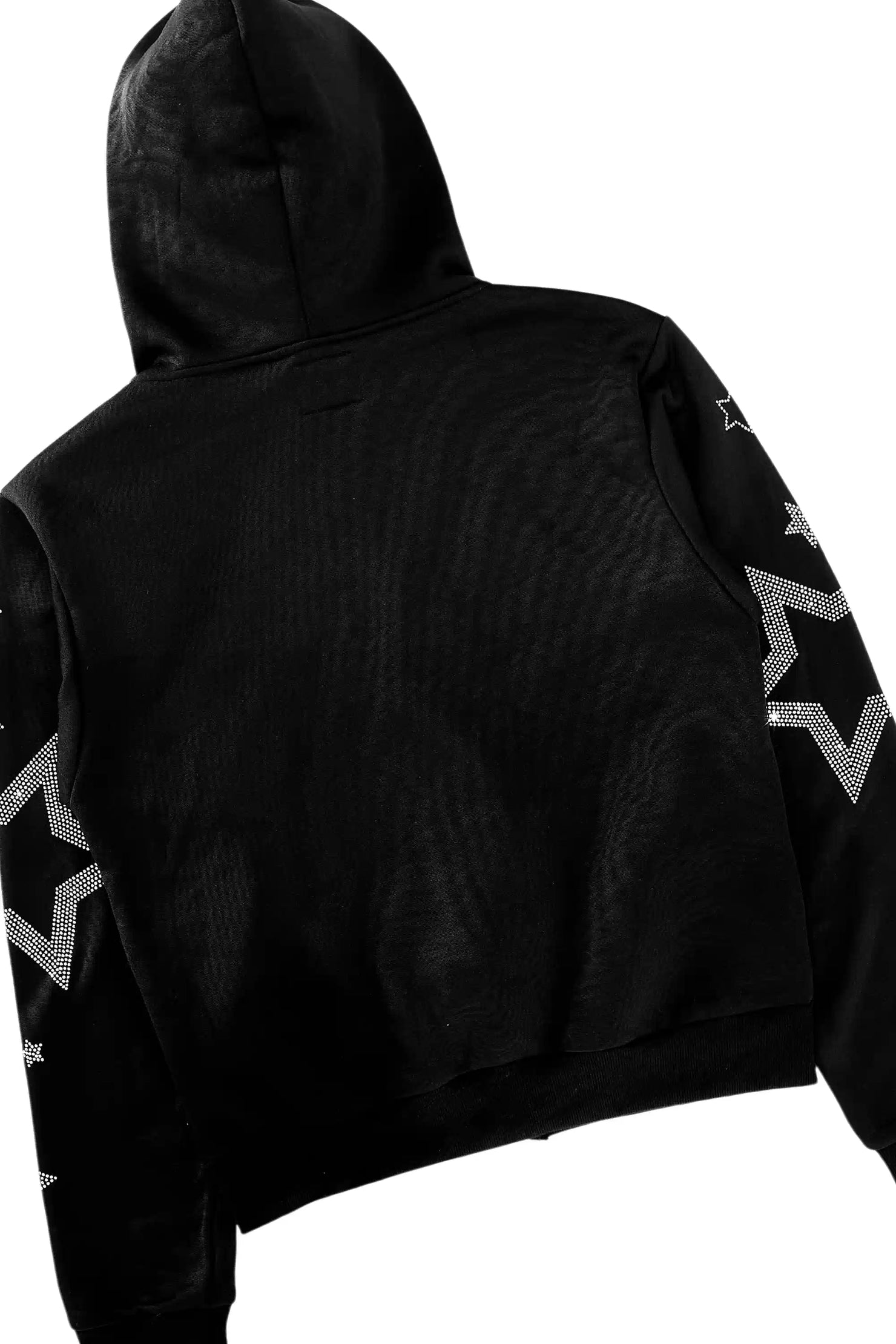 Flaveya Black Rhinestone Stacked Track Set