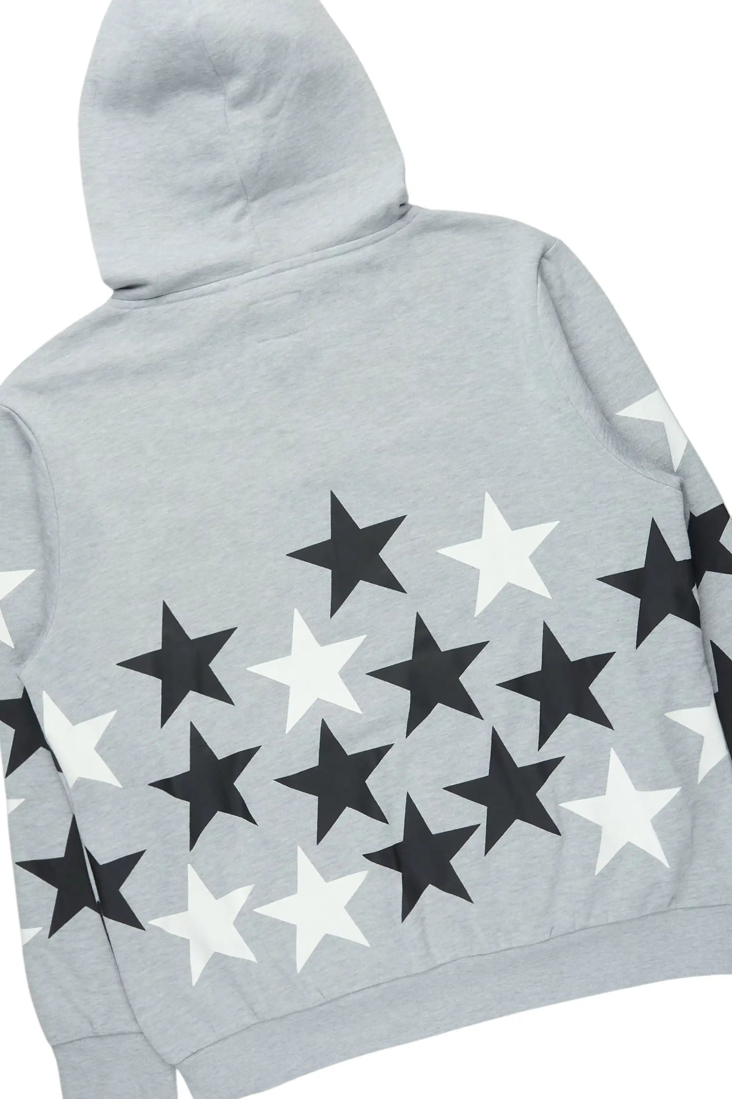 Starlane Heather Grey/Black Hoodie Stacked Flare Fit Track Set