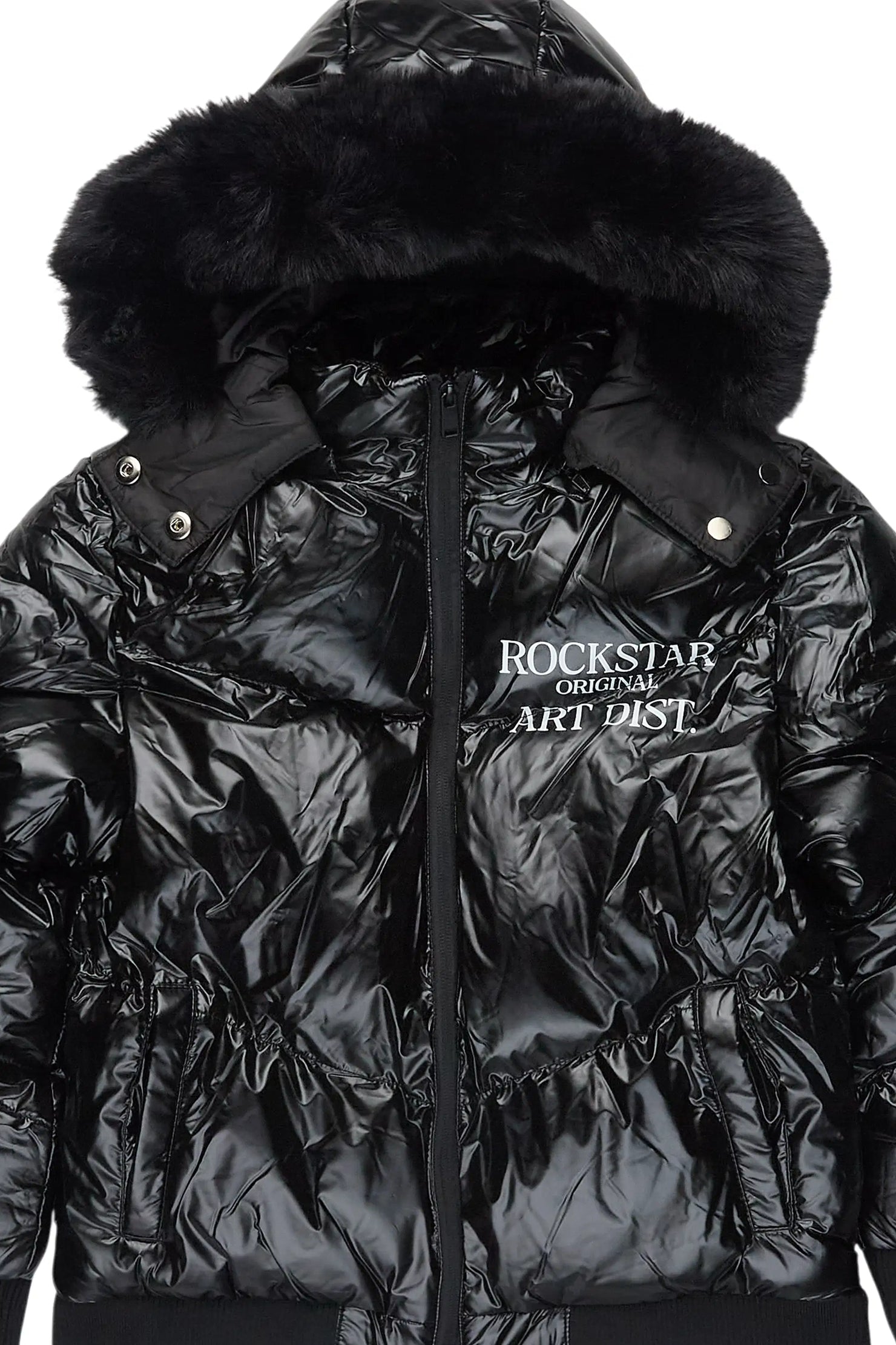 Boys Destina Black Puffer Jacket