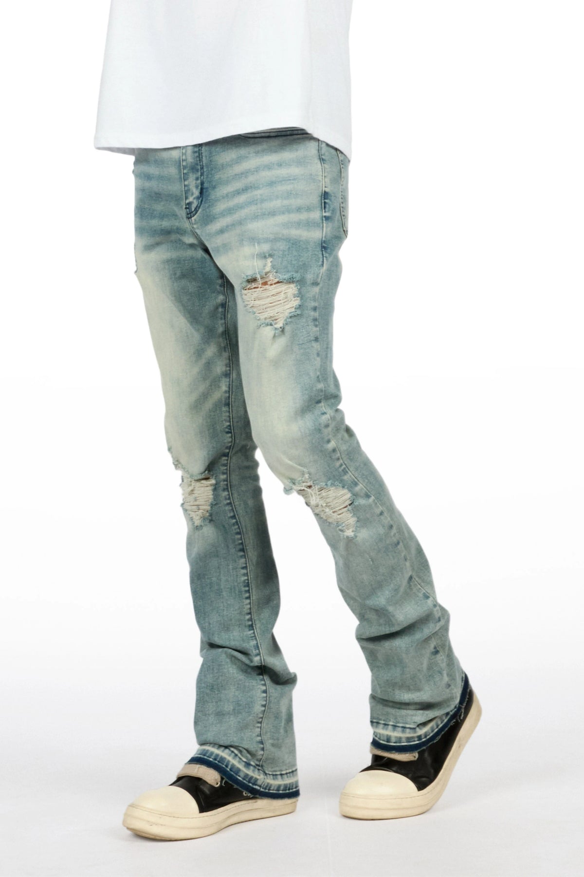 Haven Dark Blue Stacked Jean