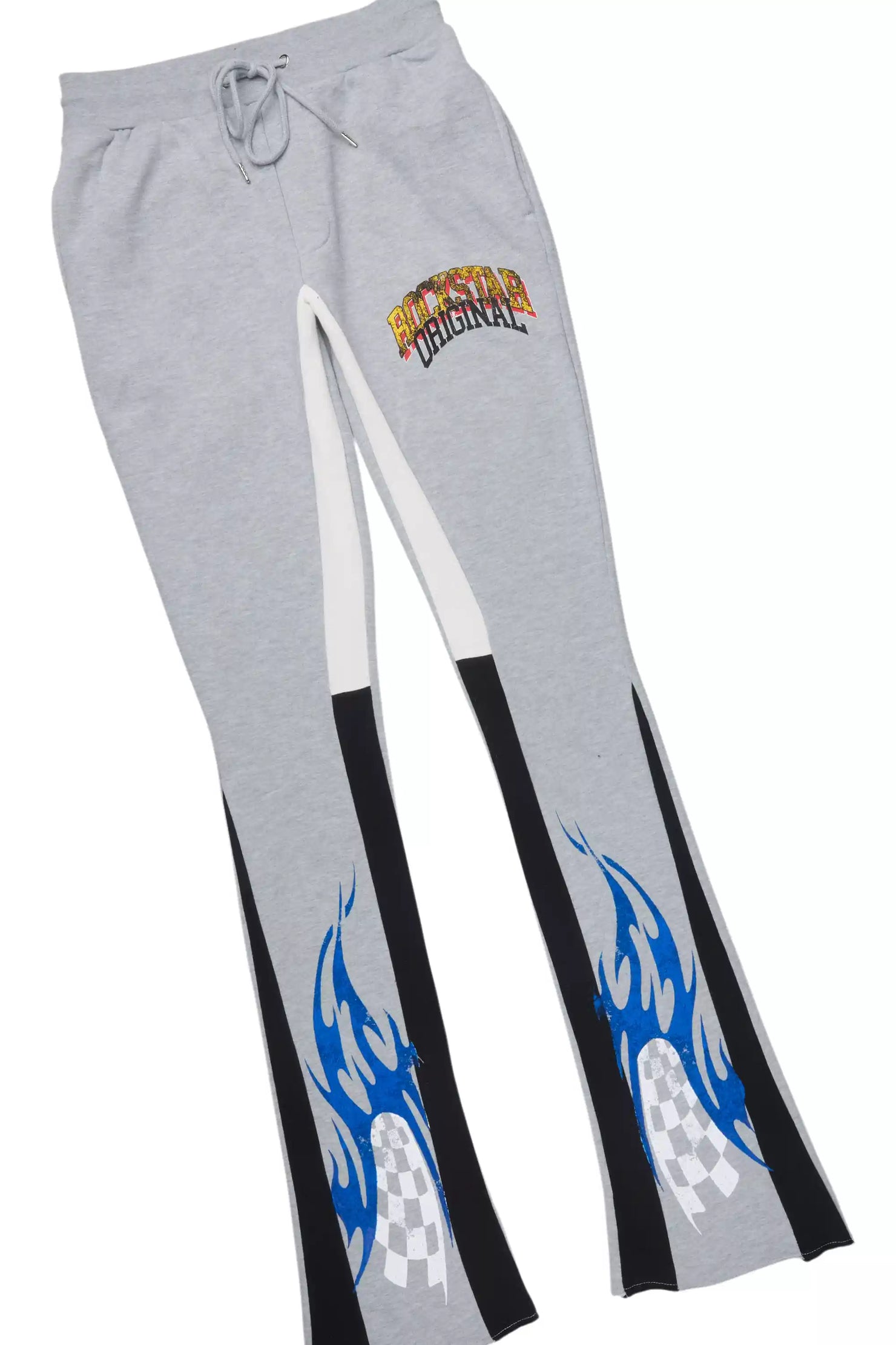 Colorful Race Heather Grey/Black Hoodie Stacked Track Set