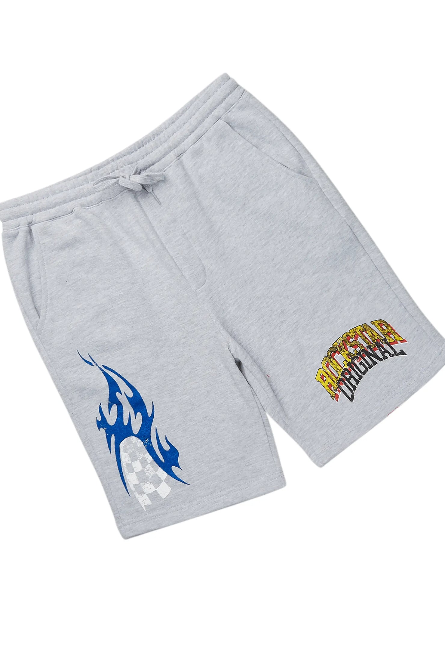 Colorful Race White/Grey T-Shirt Short Set