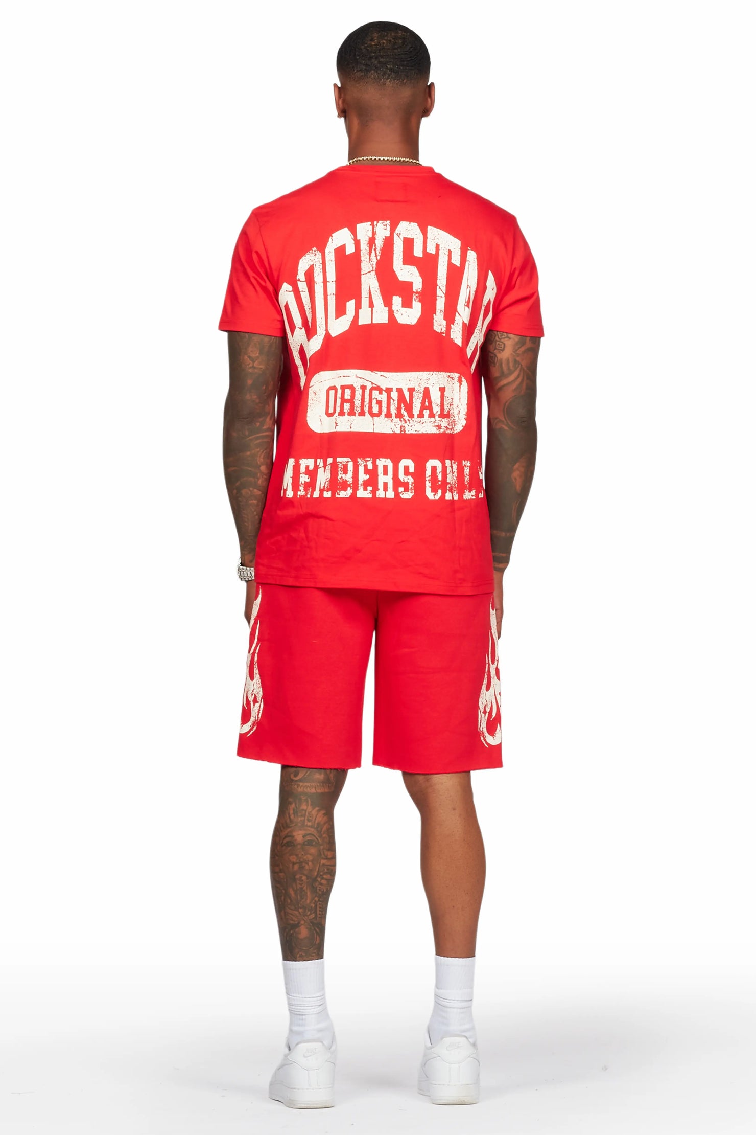 Members Red T-Shirt/Short Set
