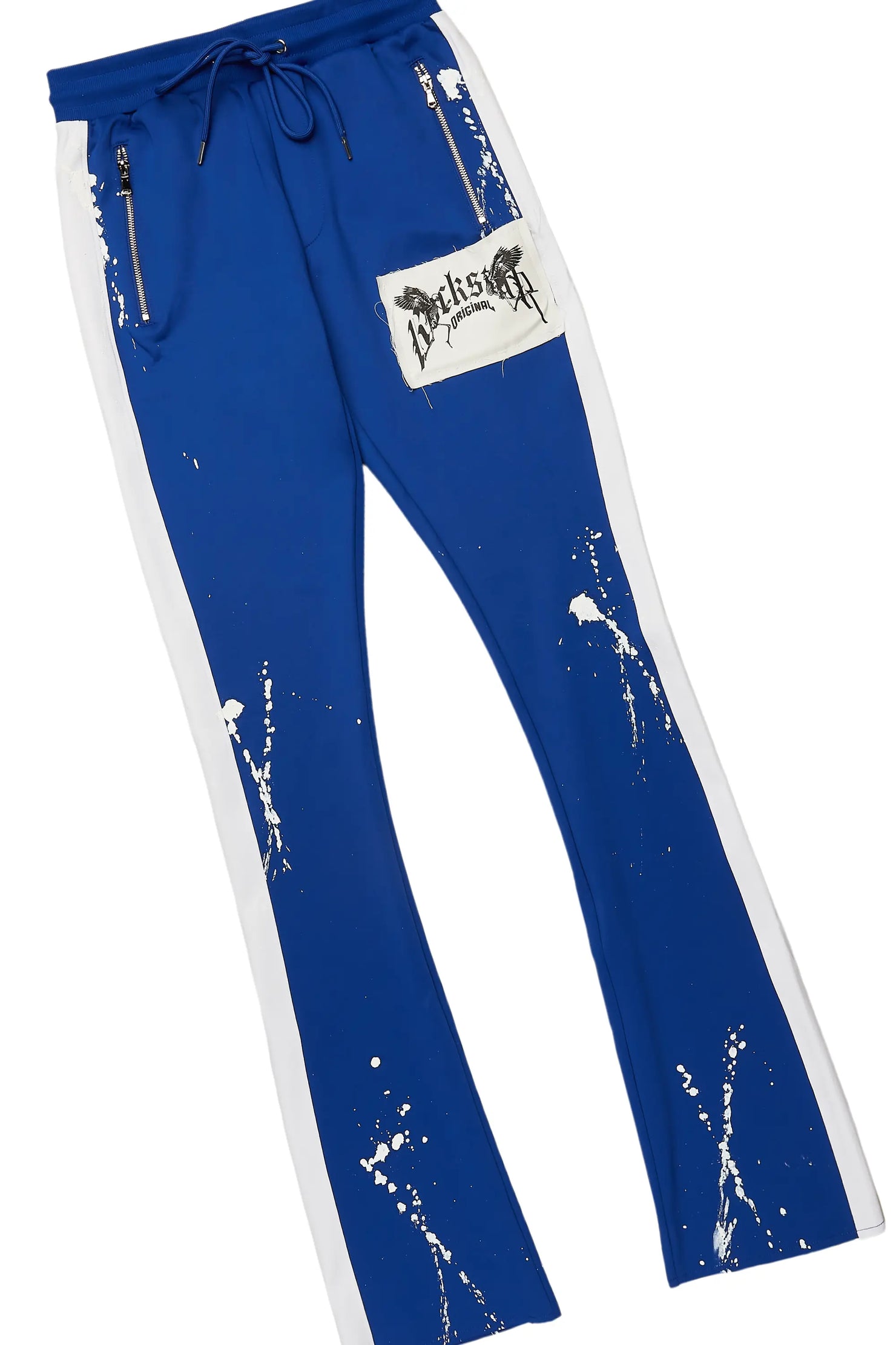 Tally Black/Royal T-Shirt/Stacked Flare Track Set