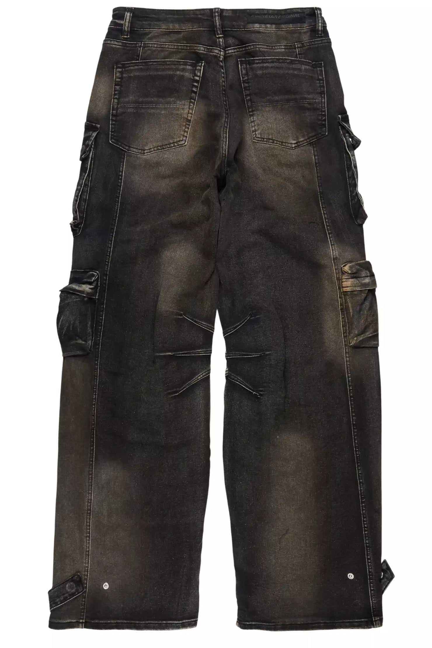 Mahesh Tint Grey Baggy Cargo Jean