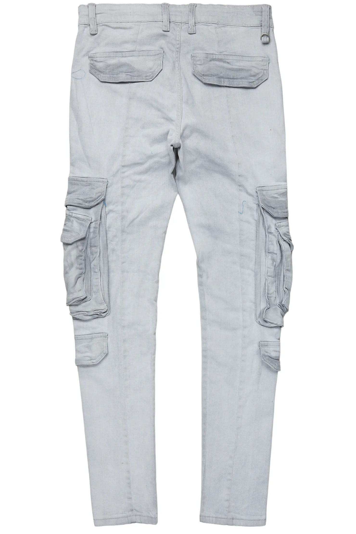 Iniko Grey Skinny Fit Cargo Jean