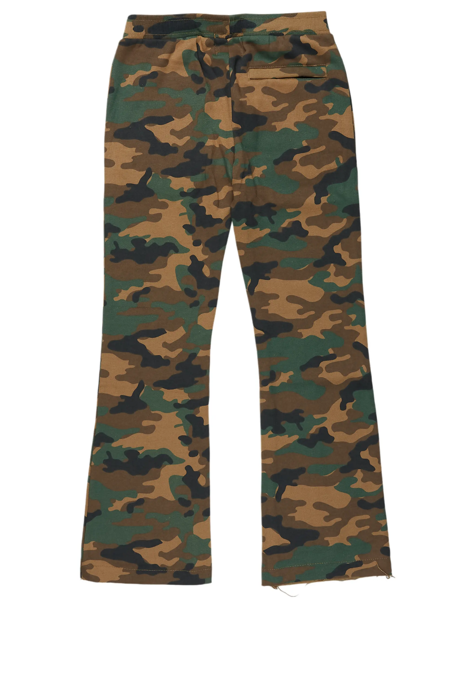 Boys Bansi Faded Camo Stacked Trackpant