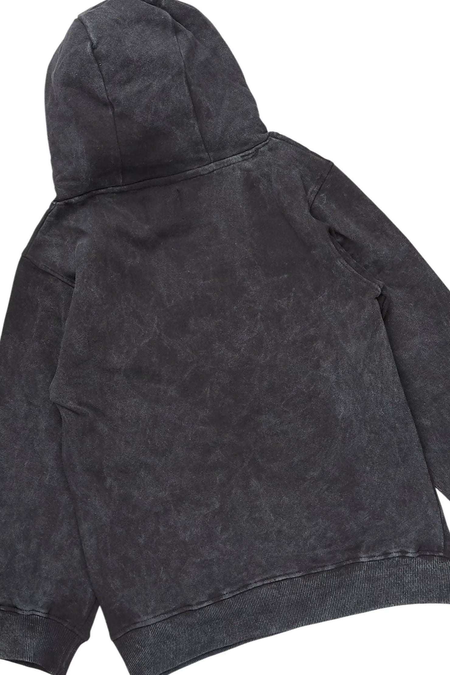 Boys Trenzo Vintage Grey Hoodie/Stacked Flare Track Set