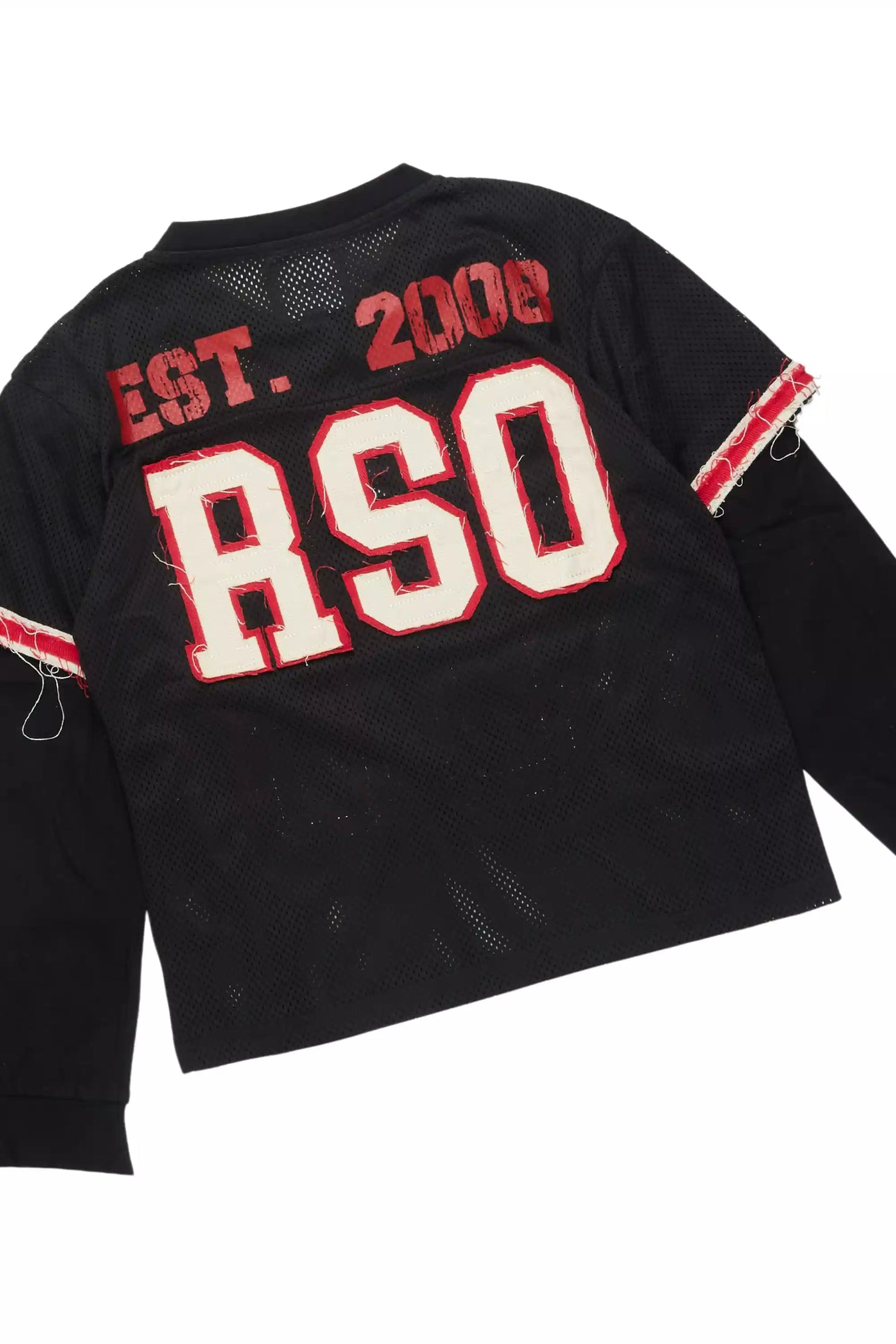 Boys Deston Black Double Layer T-Shirt/Baggy Pant Set