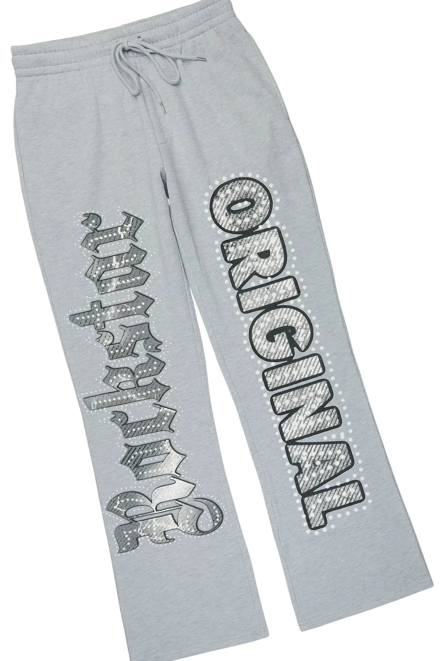 Krome Heather Grey Hoodie/Baggy Pant Track Set