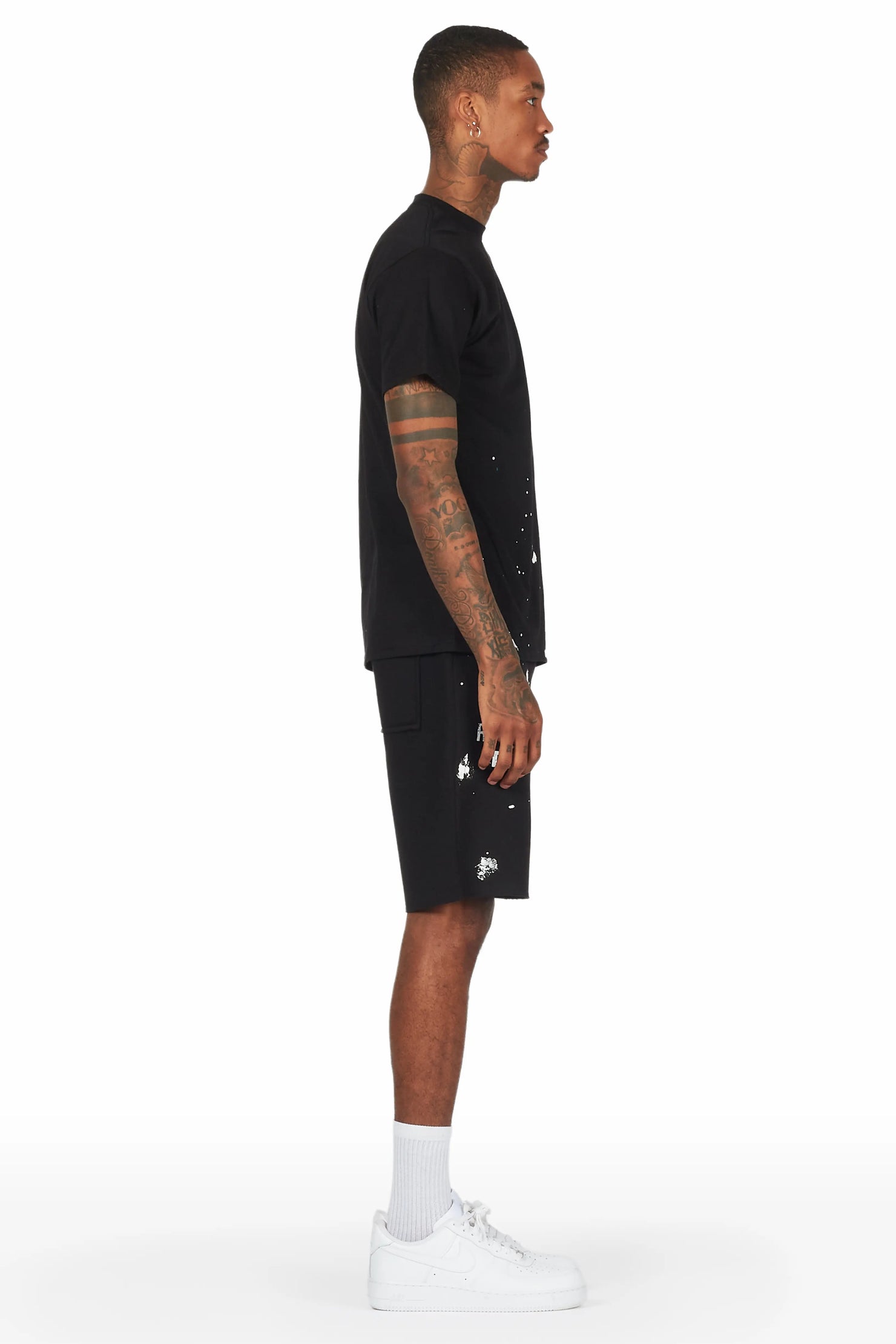 Jaco Black T-Shirt Short Set