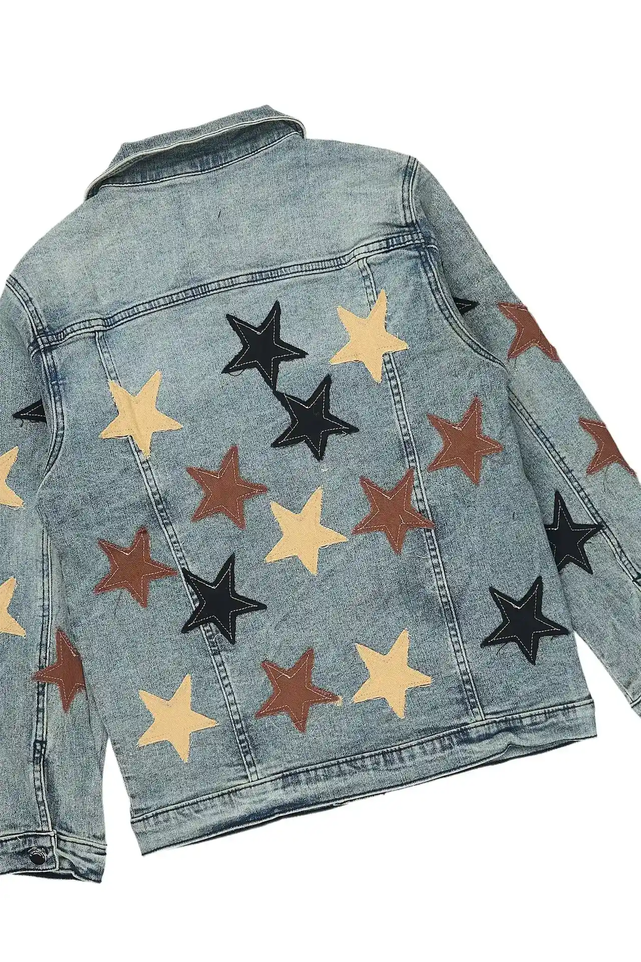 Boys Starlane Tint Denim Jacket & Stacked Jean Set